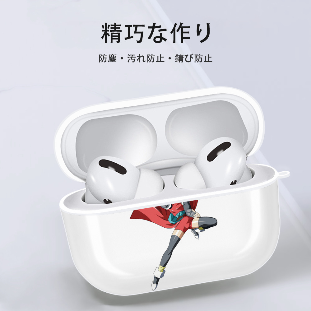 ドラゴンボール カリフラ DRAGON BALL Caulifla 【AirPods Pro用】ハードシェル保護ケース 耐衝撃・防指紋・カラビナ付き商品仕様