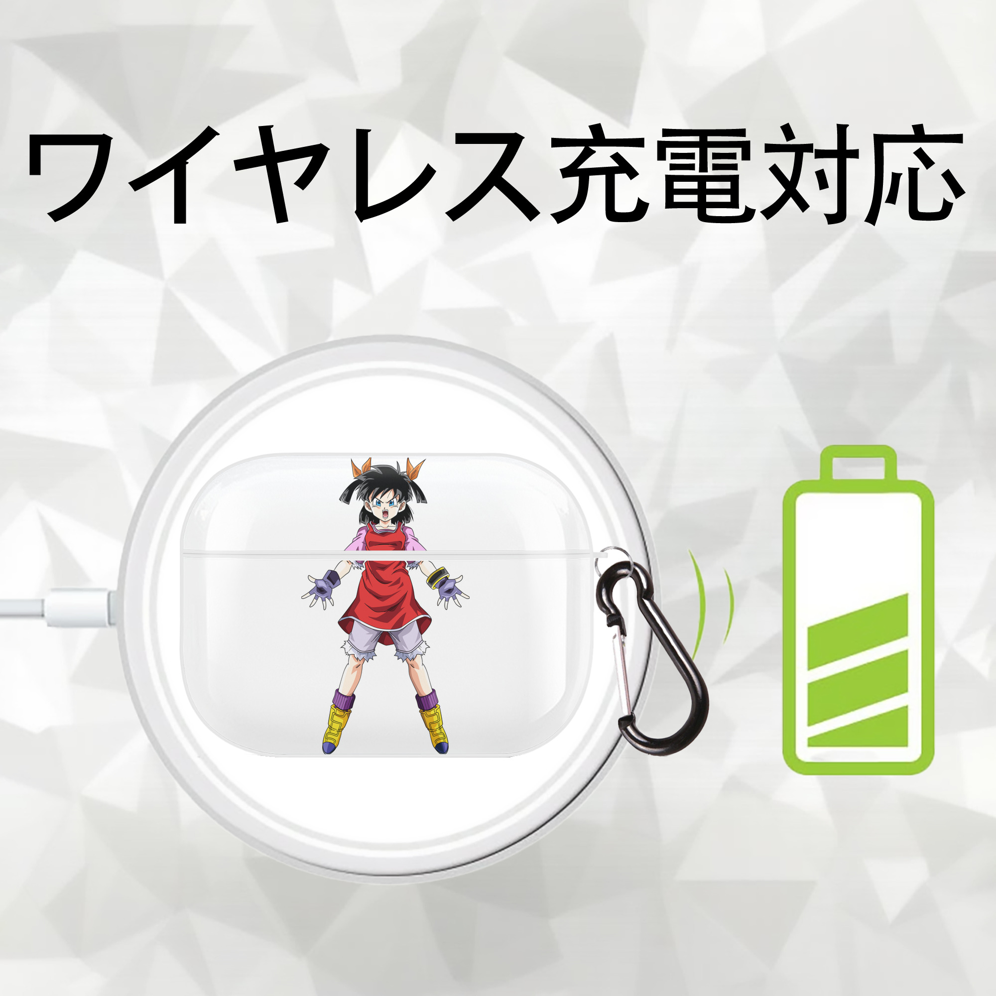 ドラゴンボール パン DRAGON BALL Pan 【AirPods Pro用】ハードシェル保護ケース 耐衝撃・防指紋・カラビナ付き商品仕様