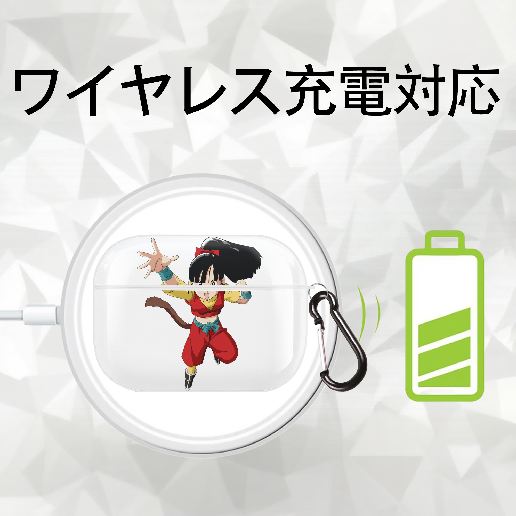 ドラゴンボール パン DRAGON BALL Pan 【AirPods Pro用】ハードシェル保護ケース 耐衝撃・防指紋・カラビナ付き商品仕様