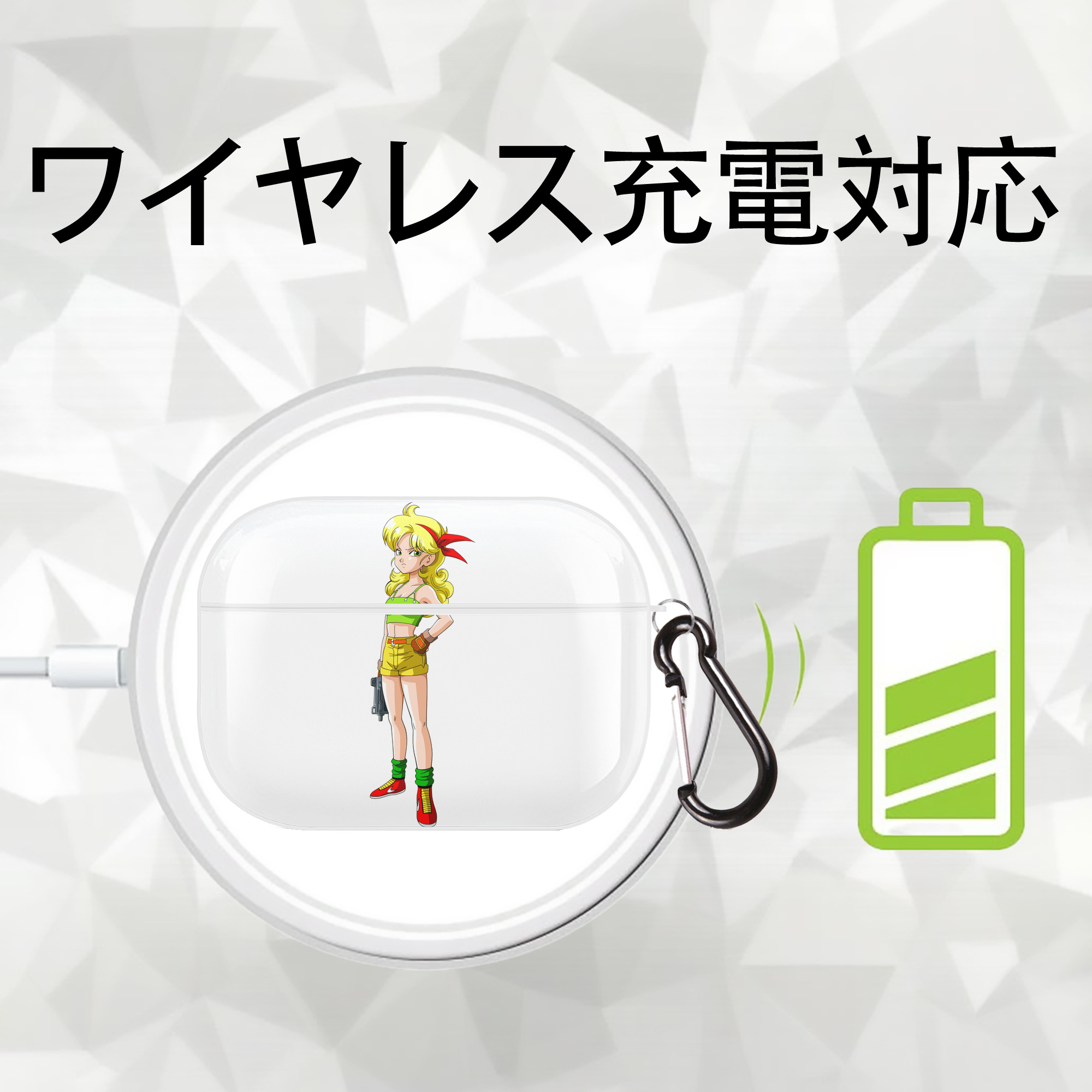 ドラゴンボール DRAGON BALL 【AirPods Pro用】ハードシェル保護ケース 耐衝撃・防指紋・カラビナ付き商品仕様