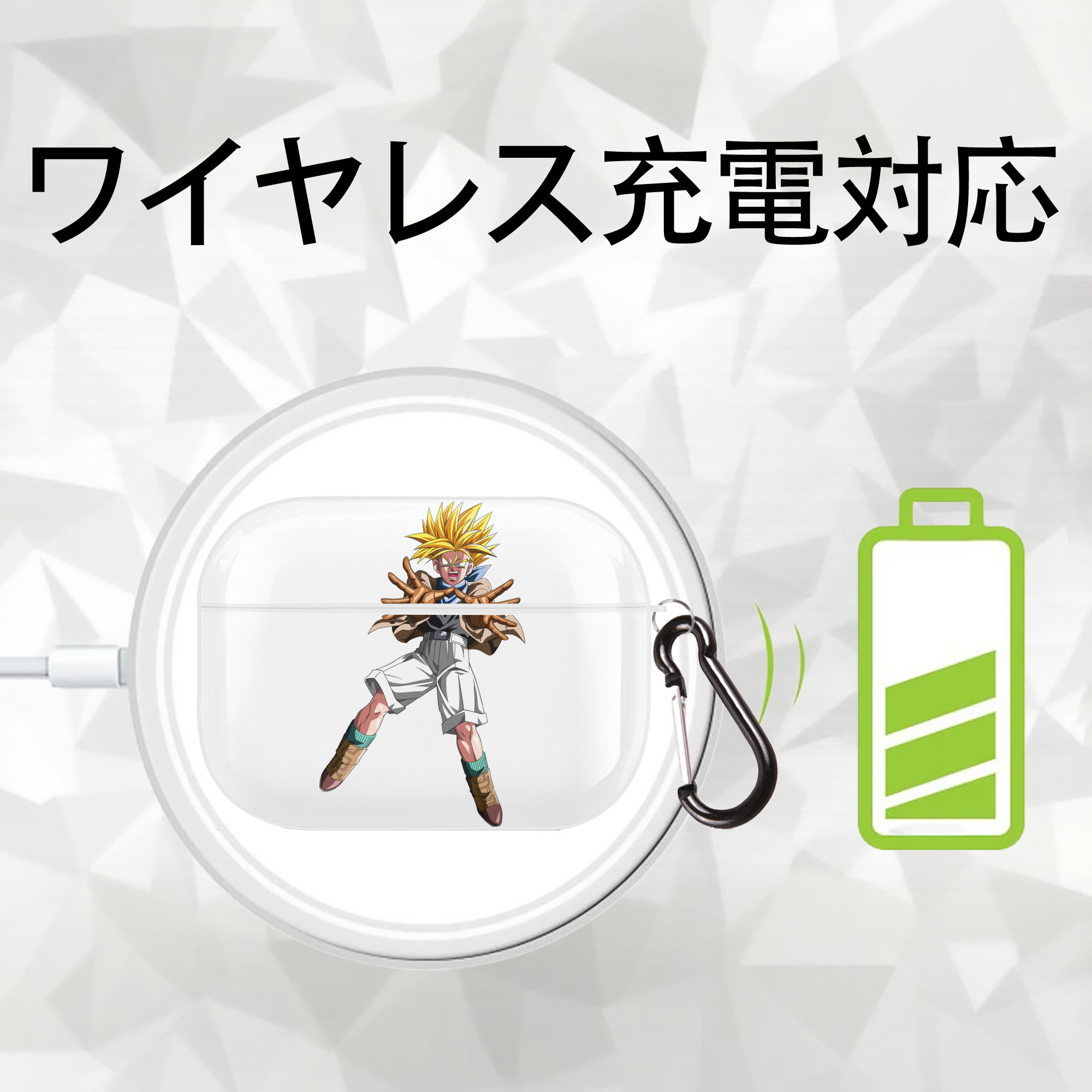 ドラゴンボール DRAGON BALL 【AirPods Pro用】ハードシェル保護ケース 耐衝撃・防指紋・カラビナ付き商品仕様