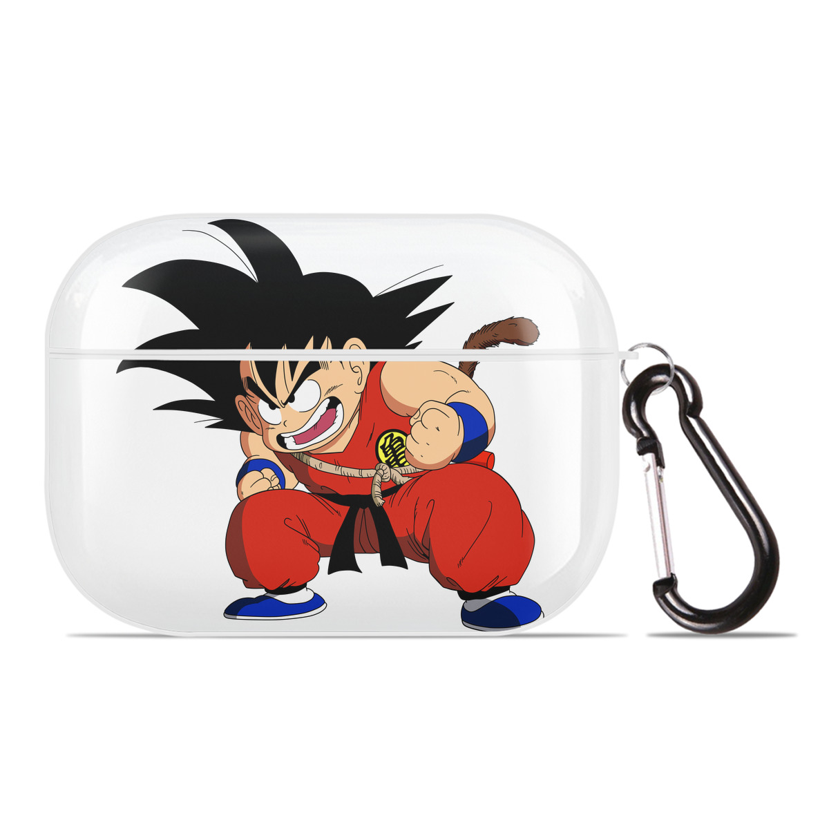 （画像用） ドラゴンボール 孫悟空（そん ごくう）Son Goku カカロット DRAGON BALL Kakarotto 【AirPods Pro用】ハードシェル保護ケース 耐衝撃・防指紋・カラビナ付き商品仕様