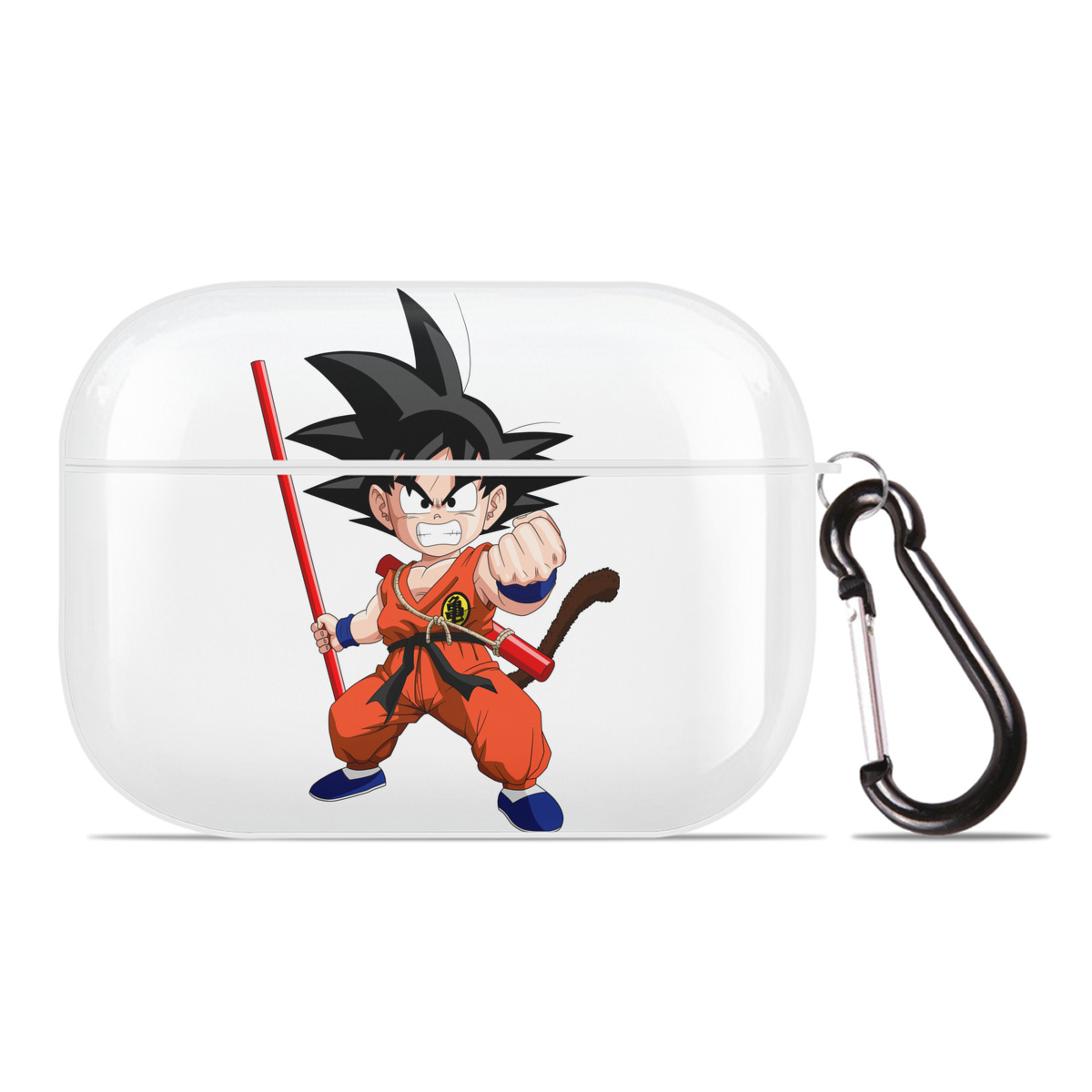 （画像用） ドラゴンボール 孫悟空（そん ごくう）Son Goku カカロット DRAGON BALL Kakarotto 【AirPods Pro用】ハードシェル保護ケース 耐衝撃・防指紋・カラビナ付き商品仕様
