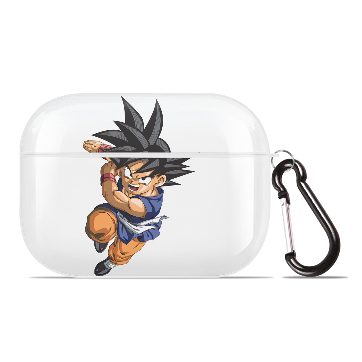 （画像用） ドラゴンボール 孫悟空（そん ごくう）Son Goku カカロット DRAGON BALL Kakarotto 【AirPods Pro用】ハードシェル保護ケース 耐衝撃・防指紋・カラビナ付き商品仕様