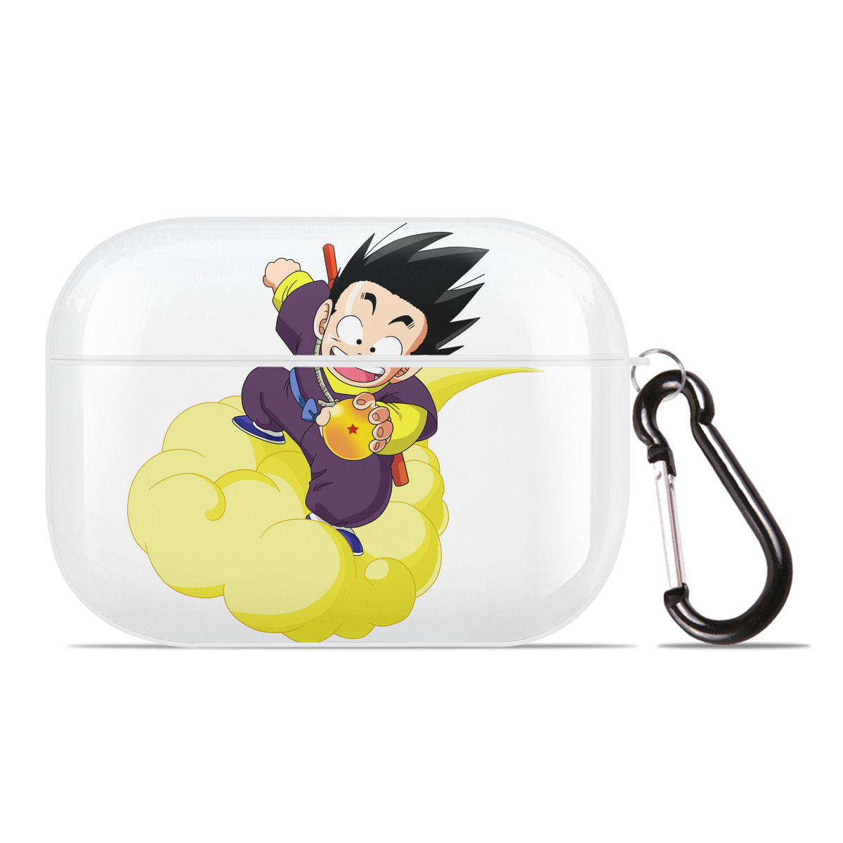 （画像用） ドラゴンボール 孫悟空（そん ごくう）Son Goku カカロット DRAGON BALL Kakarotto 【AirPods Pro用】ハードシェル保護ケース 耐衝撃・防指紋・カラビナ付き商品仕様