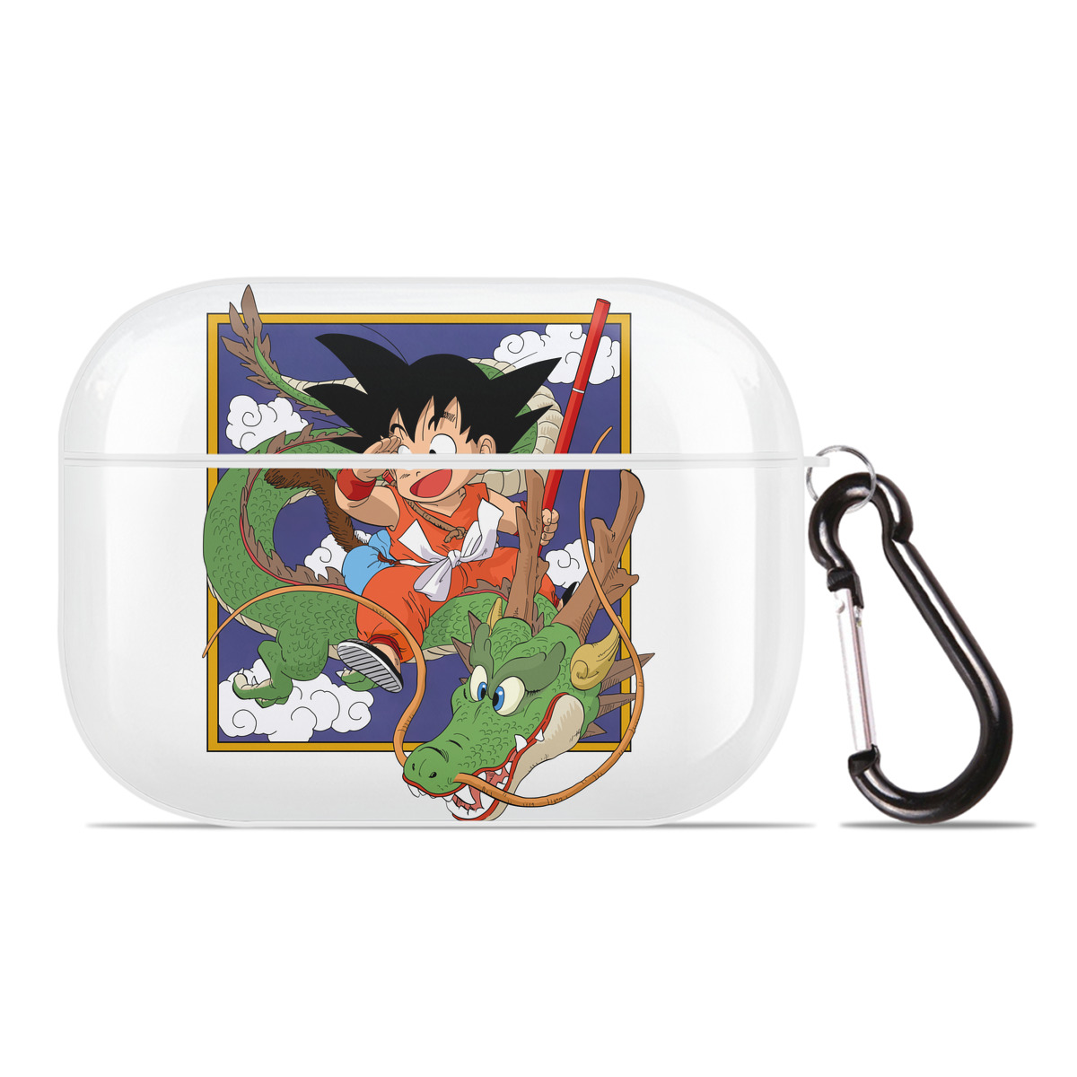 （画像用） ドラゴンボール 孫悟空（そん ごくう）Son Goku カカロット DRAGON BALL Kakarotto 【AirPods Pro用】ハードシェル保護ケース 耐衝撃・防指紋・カラビナ付き商品仕様