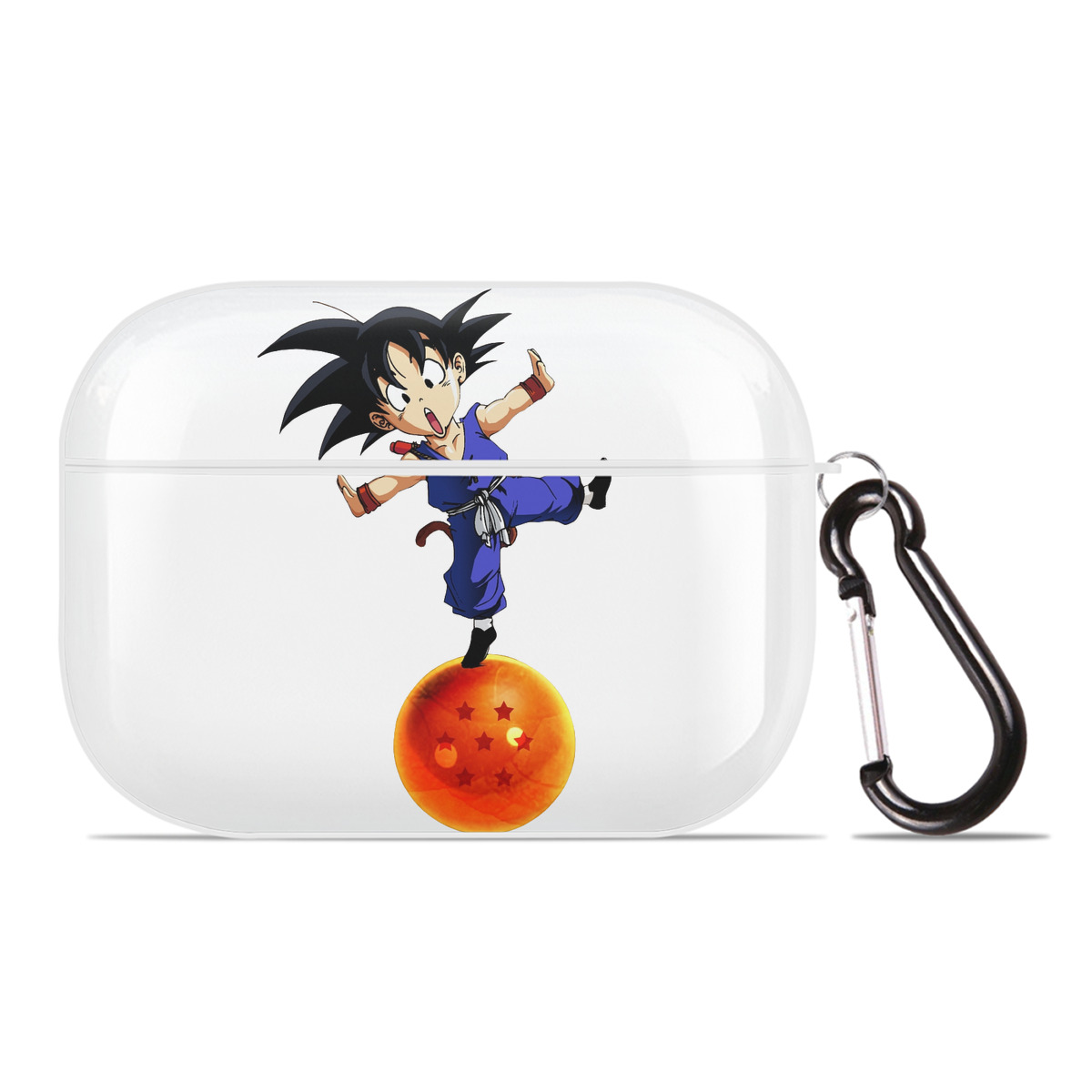 （画像用） ドラゴンボール 孫悟空（そん ごくう）Son Goku カカロット DRAGON BALL Kakarotto 【AirPods Pro用】ハードシェル保護ケース 耐衝撃・防指紋・カラビナ付き商品仕様