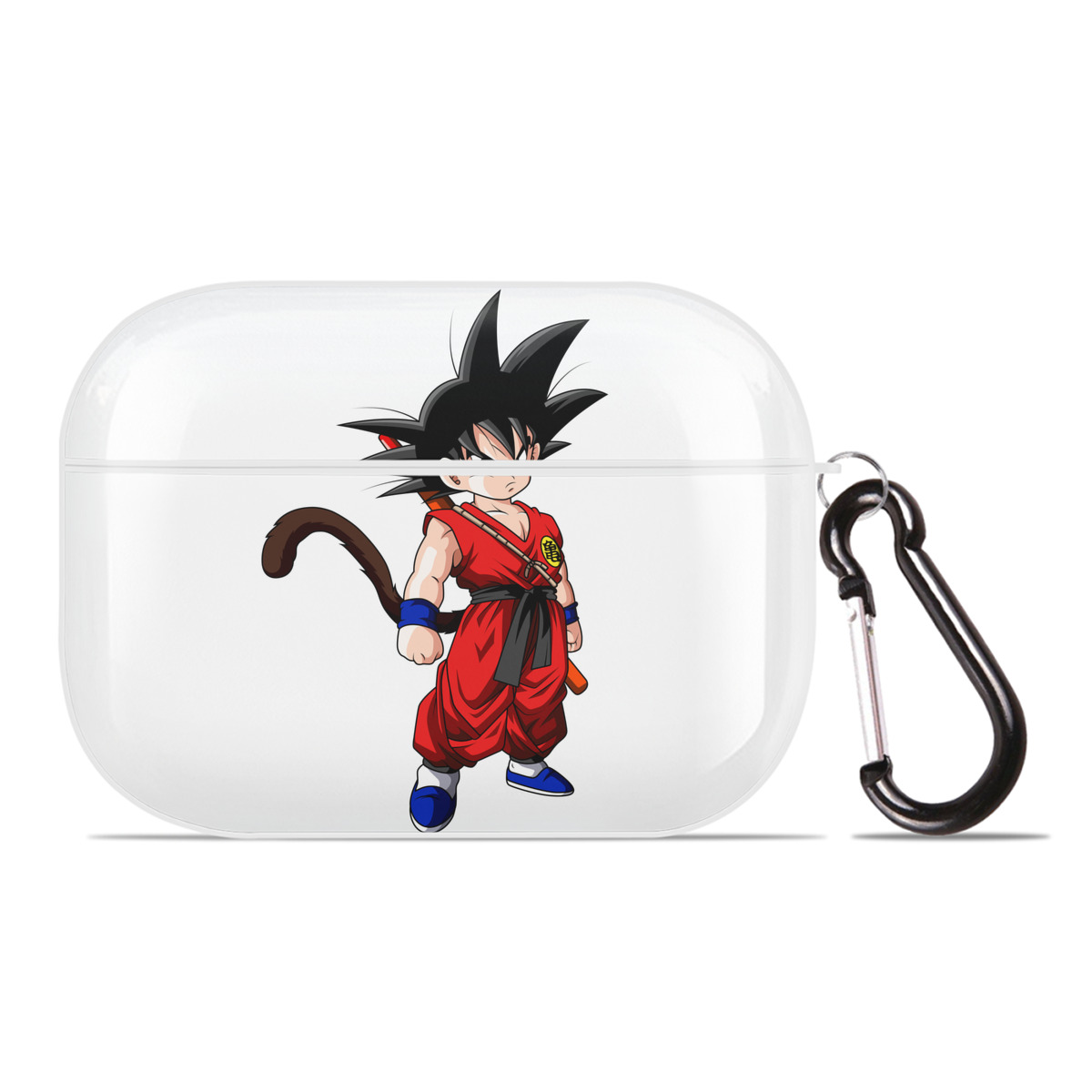 （画像用） ドラゴンボール 孫悟空（そん ごくう）Son Goku カカロット DRAGON BALL Kakarotto 【AirPods Pro用】ハードシェル保護ケース 耐衝撃・防指紋・カラビナ付き商品仕様