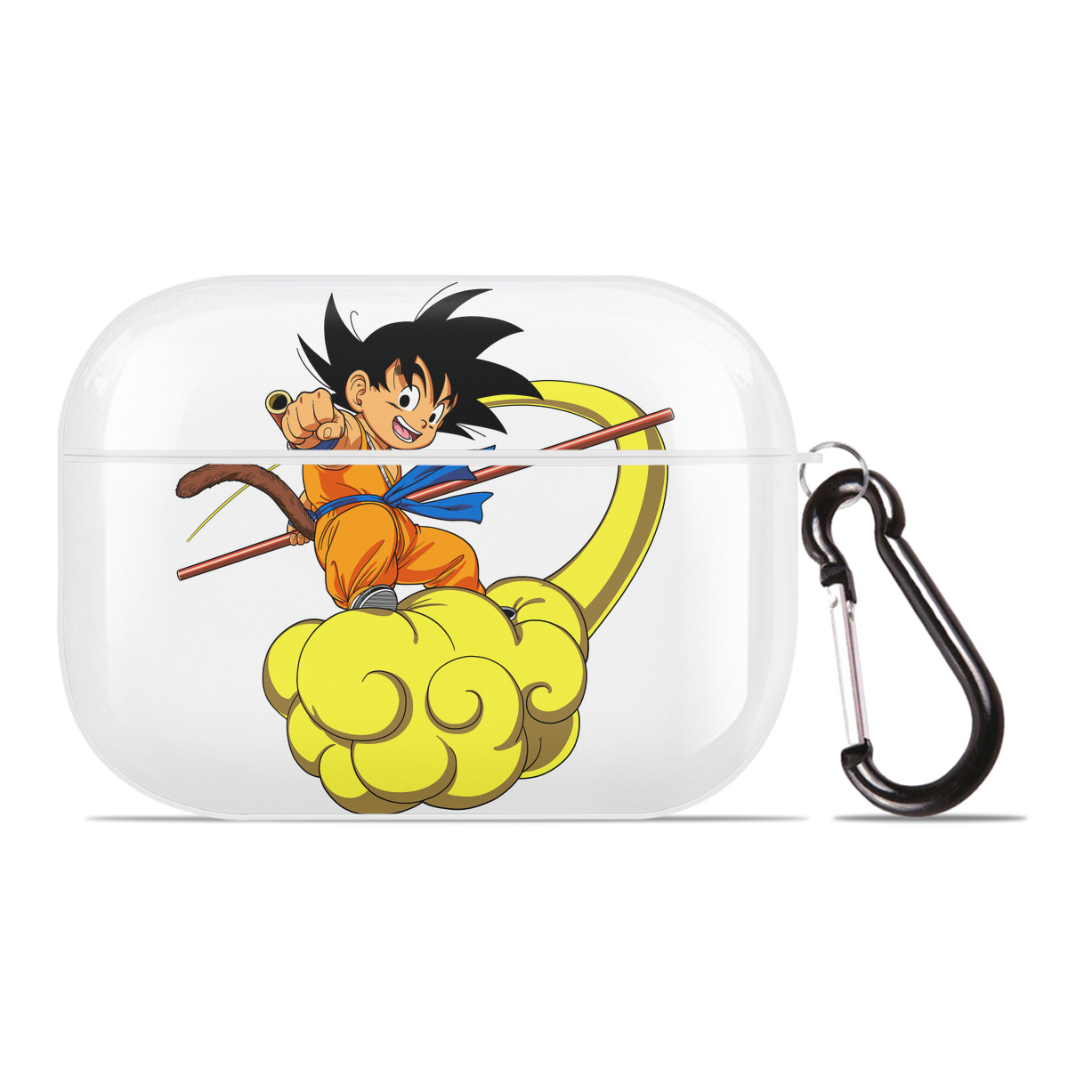 （画像用） ドラゴンボール 孫悟空（そん ごくう）Son Goku カカロット DRAGON BALL Kakarotto 【AirPods Pro用】ハードシェル保護ケース 耐衝撃・防指紋・カラビナ付き商品仕様