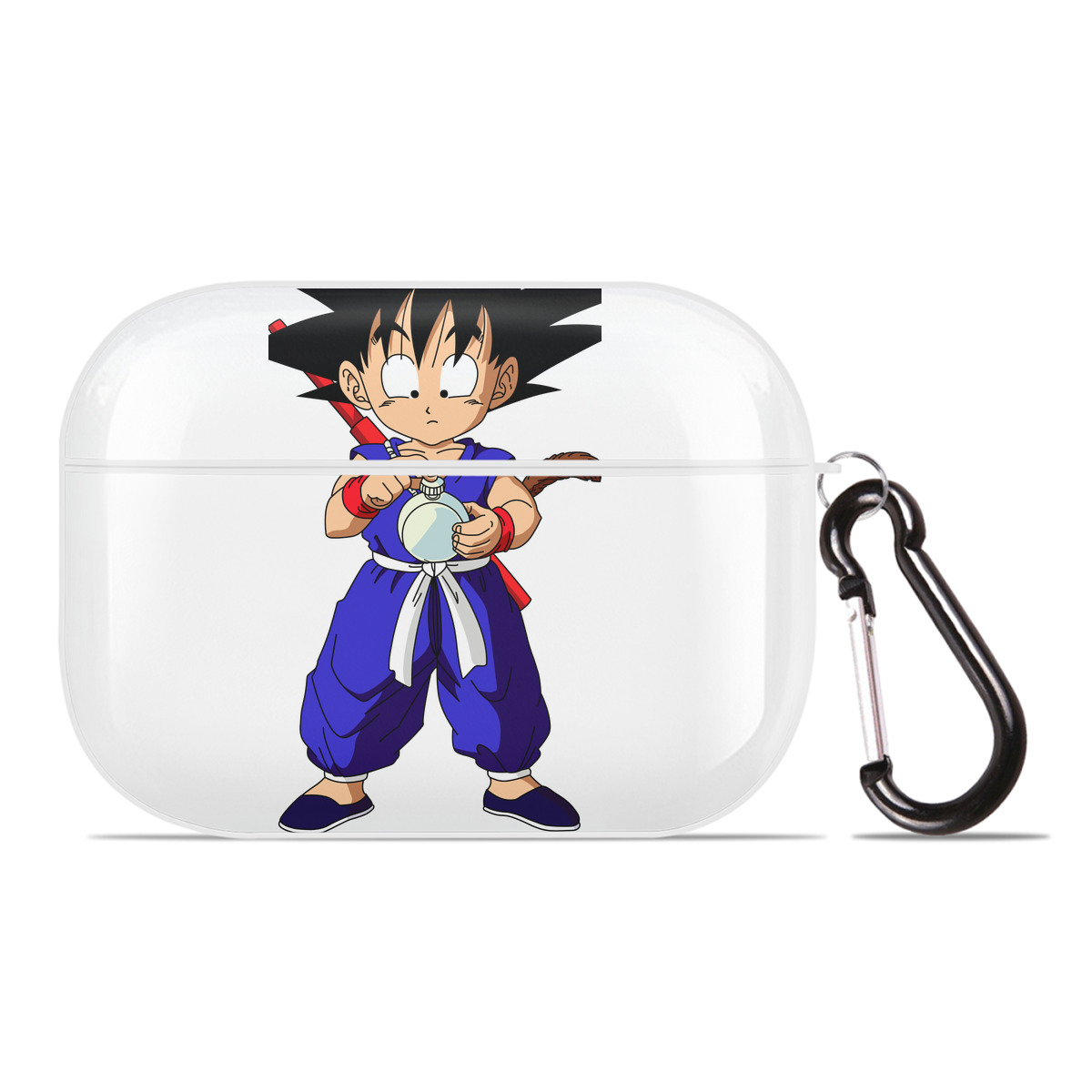 （画像用） ドラゴンボール 孫悟空（そん ごくう）Son Goku カカロット DRAGON BALL Kakarotto 【AirPods Pro用】ハードシェル保護ケース 耐衝撃・防指紋・カラビナ付き商品仕様
