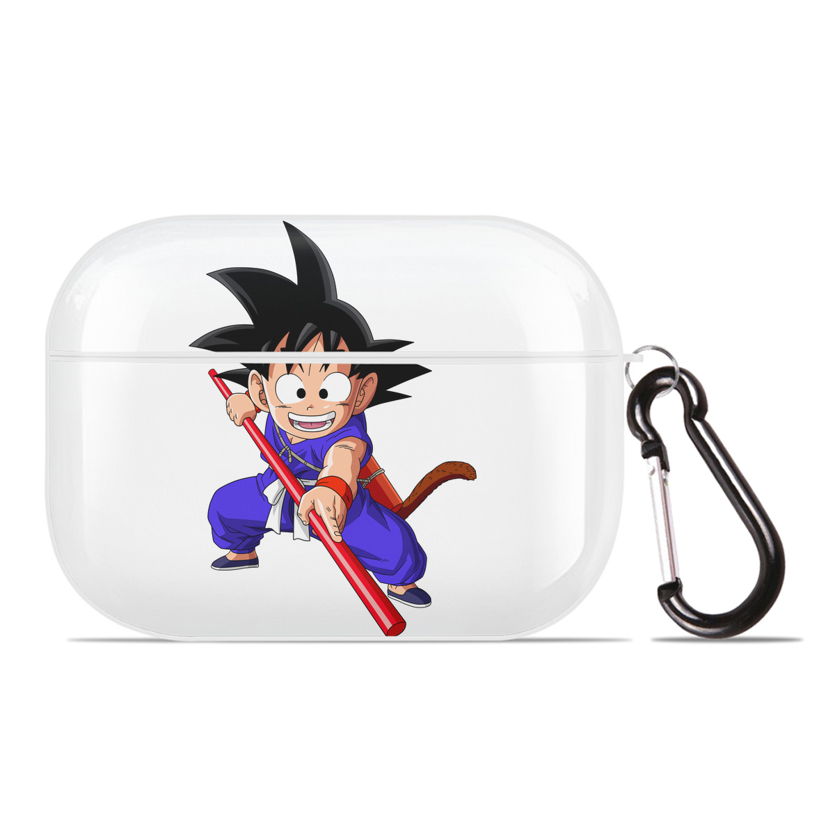 （画像用） ドラゴンボール 孫悟空（そん ごくう）Son Goku カカロット DRAGON BALL Kakarotto 【AirPods Pro用】ハードシェル保護ケース 耐衝撃・防指紋・カラビナ付き商品仕様