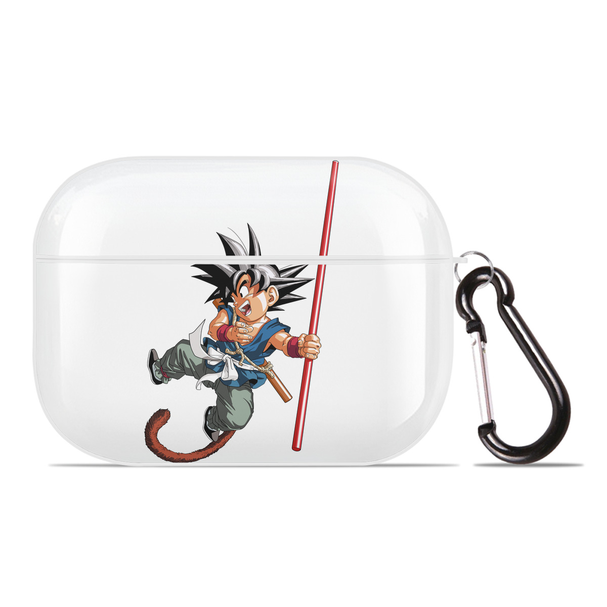 （画像用） ドラゴンボール 孫悟空（そん ごくう）Son Goku カカロット DRAGON BALL Kakarotto 【AirPods Pro用】ハードシェル保護ケース 耐衝撃・防指紋・カラビナ付き商品仕様