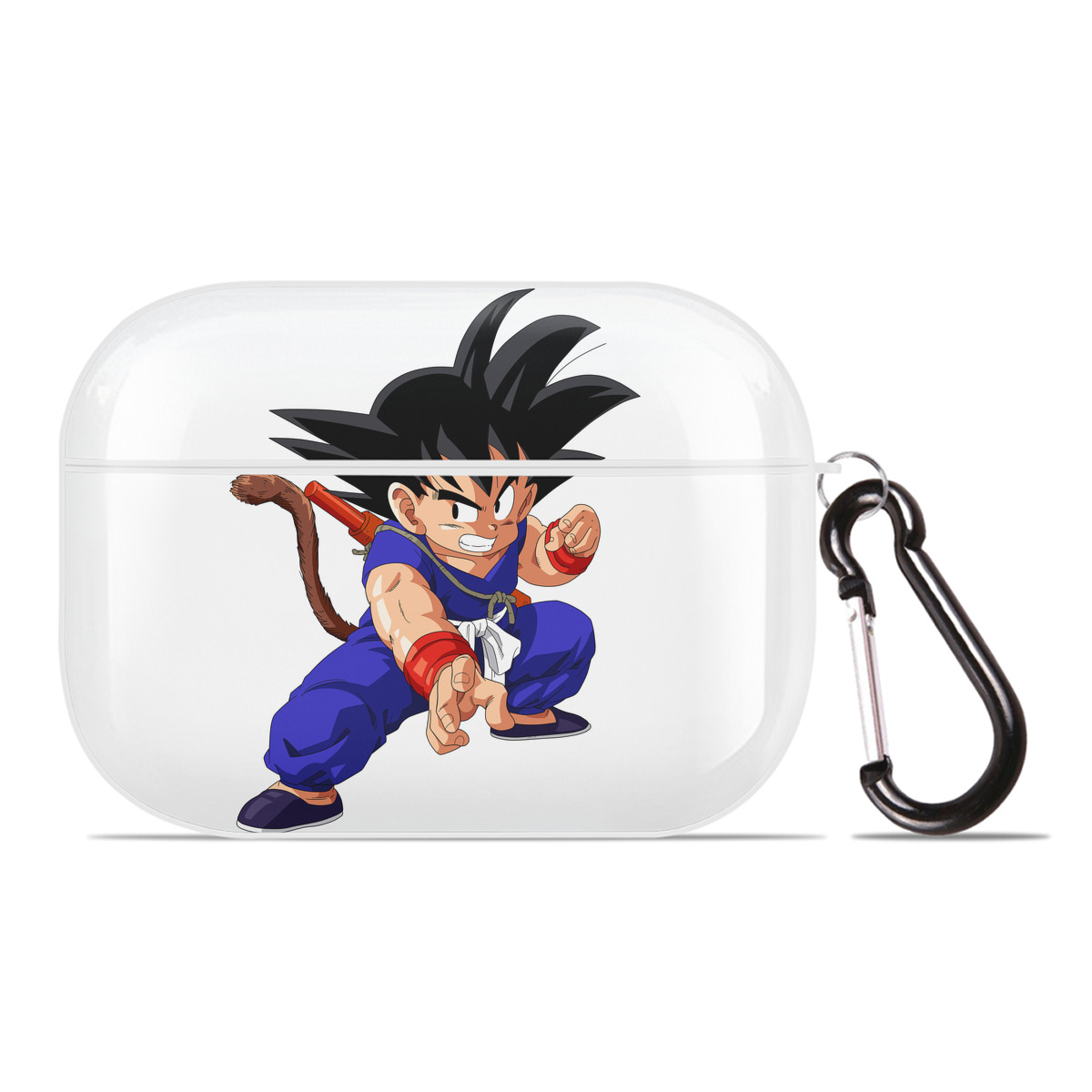 （画像用） ドラゴンボール 孫悟空（そん ごくう）Son Goku カカロット DRAGON BALL Kakarotto 【AirPods Pro用】ハードシェル保護ケース 耐衝撃・防指紋・カラビナ付き商品仕様