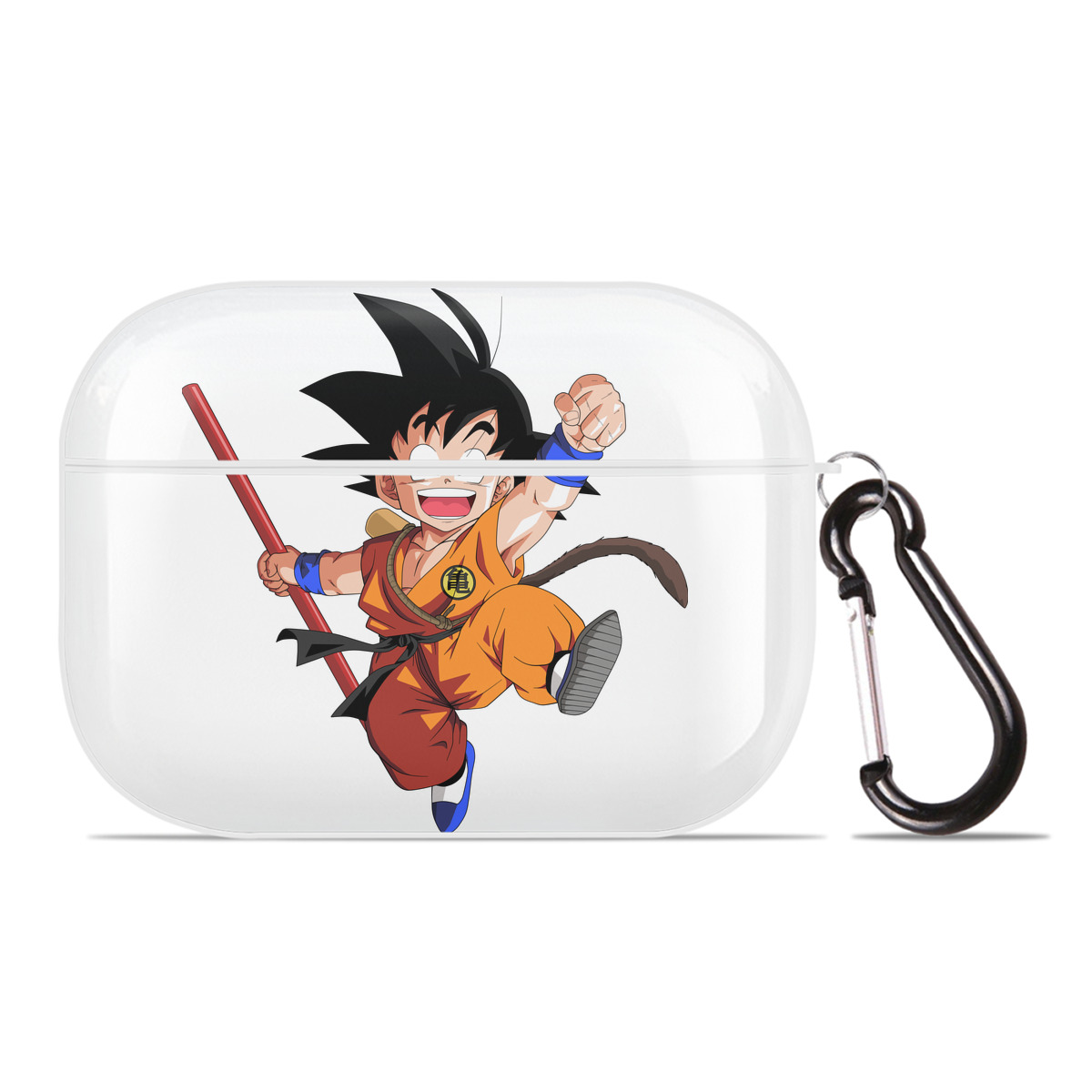 （画像用） ドラゴンボール 孫悟空（そん ごくう）Son Goku カカロット DRAGON BALL Kakarotto 【AirPods Pro用】ハードシェル保護ケース 耐衝撃・防指紋・カラビナ付き商品仕様