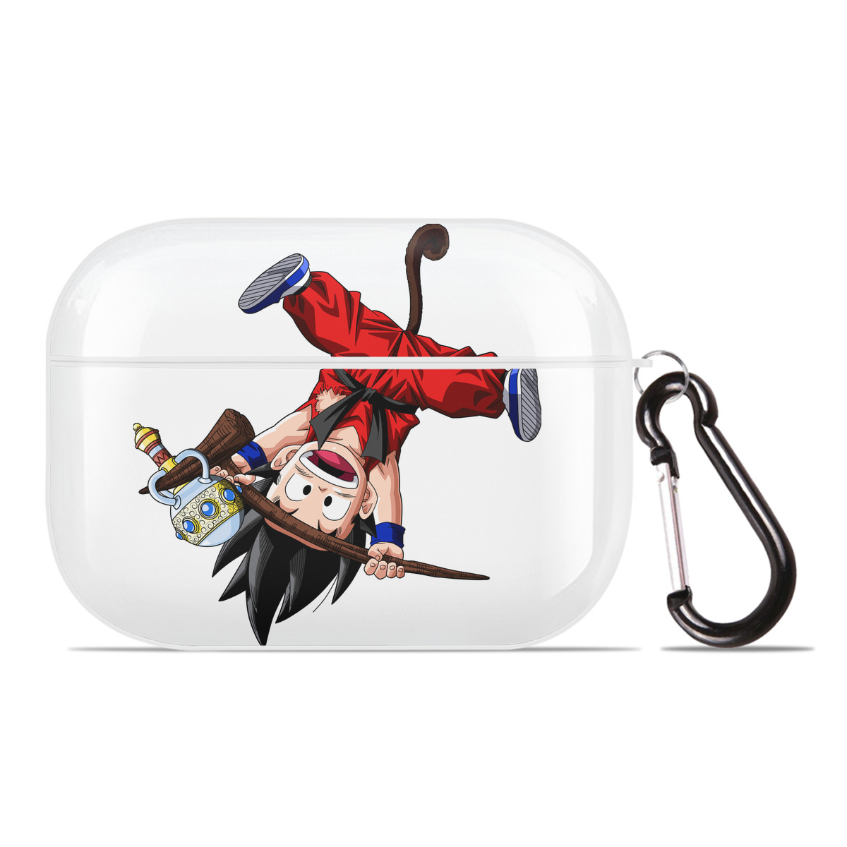 （画像用） ドラゴンボール 孫悟空（そん ごくう）Son Goku カカロット DRAGON BALL Kakarotto 【AirPods Pro用】ハードシェル保護ケース 耐衝撃・防指紋・カラビナ付き商品仕様