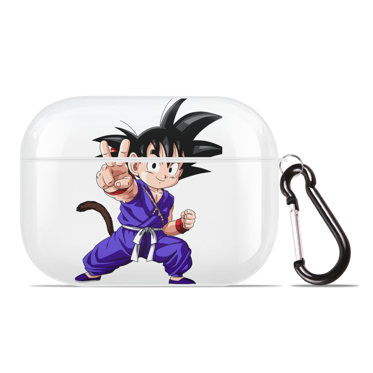 （画像用） ドラゴンボール 孫悟空（そん ごくう）Son Goku カカロット DRAGON BALL Kakarotto 【AirPods Pro用】ハードシェル保護ケース 耐衝撃・防指紋・カラビナ付き商品仕様