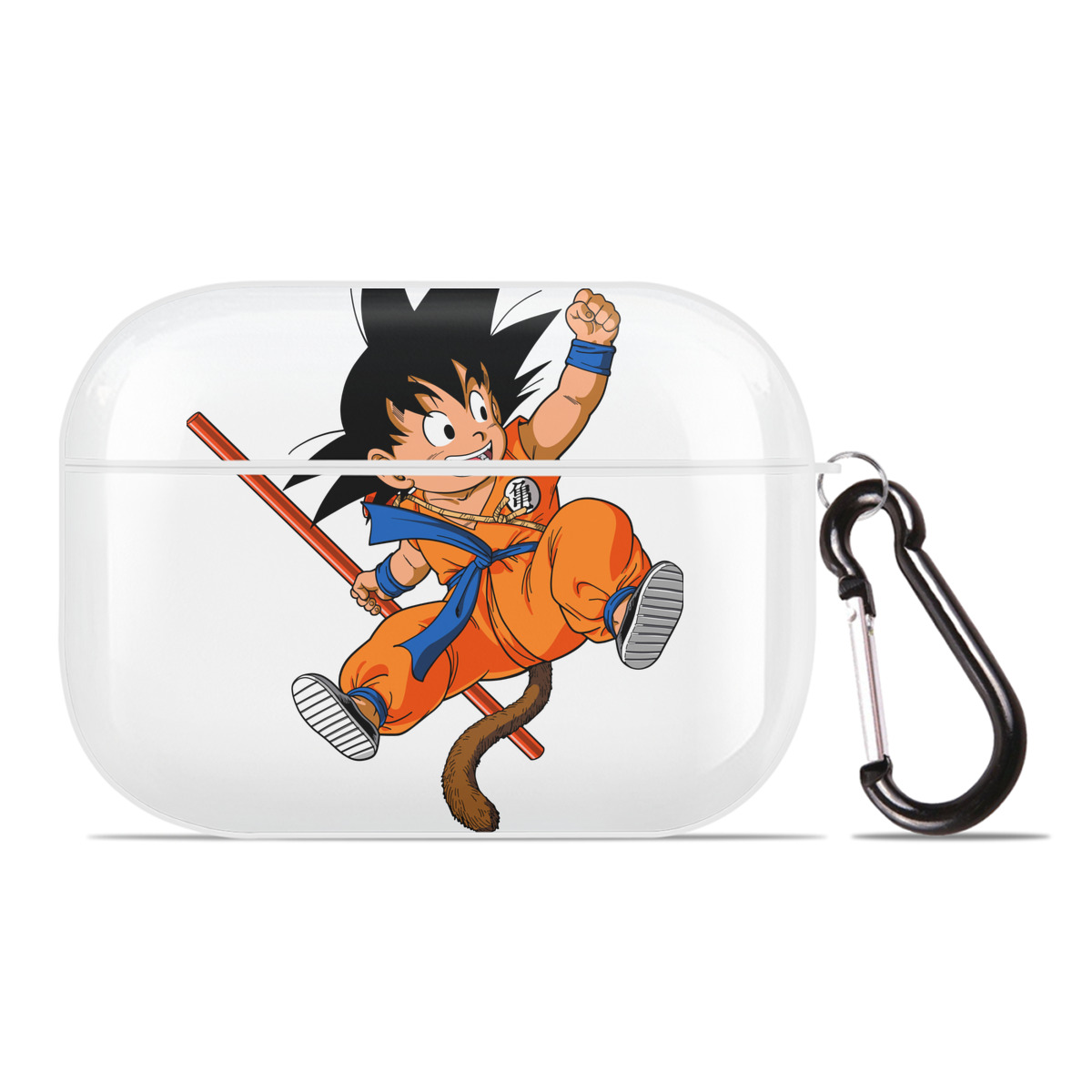 （画像用） ドラゴンボール 孫悟空（そん ごくう）Son Goku カカロット DRAGON BALL Kakarotto 【AirPods Pro用】ハードシェル保護ケース 耐衝撃・防指紋・カラビナ付き商品仕様