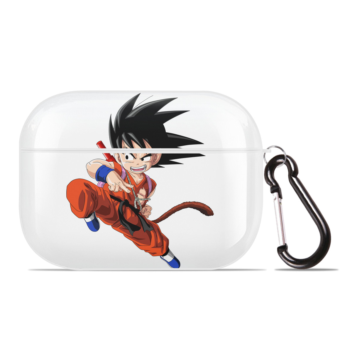 （画像用） ドラゴンボール 孫悟空（そん ごくう）Son Goku カカロット DRAGON BALL Kakarotto 【AirPods Pro用】ハードシェル保護ケース 耐衝撃・防指紋・カラビナ付き商品仕様