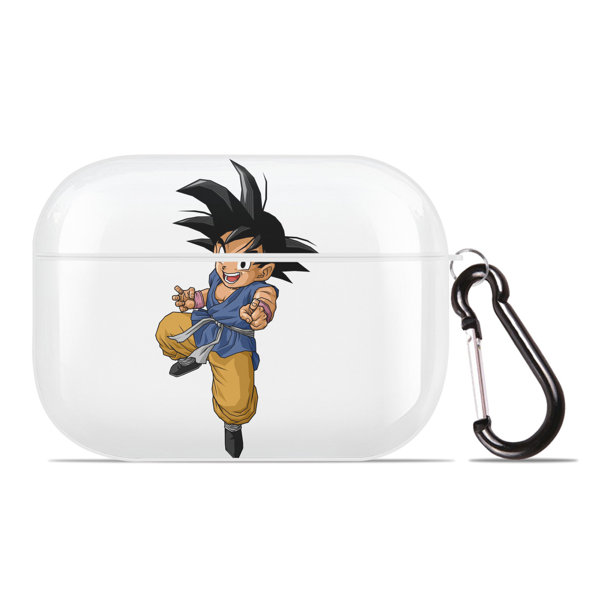 （画像用） ドラゴンボール 孫悟空（そん ごくう）Son Goku カカロット DRAGON BALL Kakarotto 【AirPods Pro用】ハードシェル保護ケース 耐衝撃・防指紋・カラビナ付き商品仕様