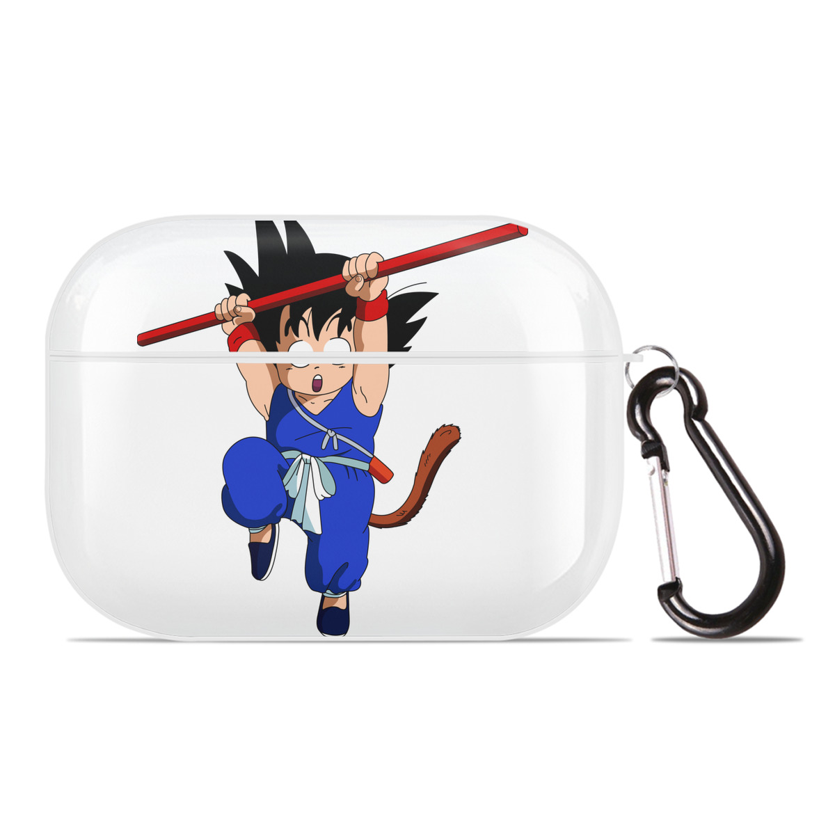 （画像用） ドラゴンボール 孫悟空（そん ごくう）Son Goku カカロット DRAGON BALL Kakarotto 【AirPods Pro用】ハードシェル保護ケース 耐衝撃・防指紋・カラビナ付き商品仕様