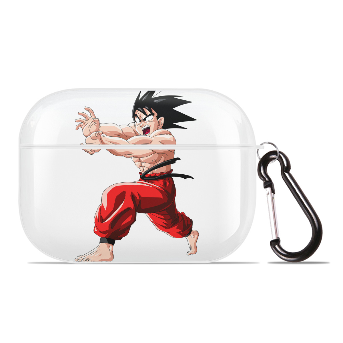 （画像用） ドラゴンボール 孫悟空（そん ごくう）Son Goku カカロット DRAGON BALL Kakarotto 【AirPods Pro用】ハードシェル保護ケース 耐衝撃・防指紋・カラビナ付き商品仕様