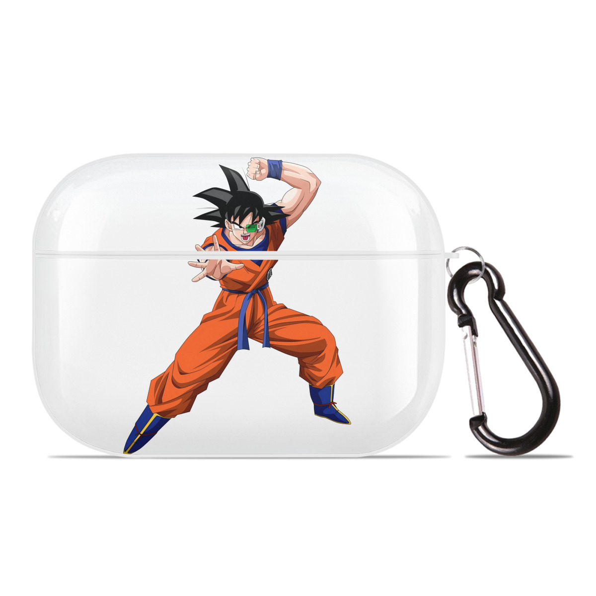 （画像用） ドラゴンボール 孫悟空（そん ごくう）Son Goku カカロット DRAGON BALL Kakarotto 【AirPods Pro用】ハードシェル保護ケース 耐衝撃・防指紋・カラビナ付き商品仕様