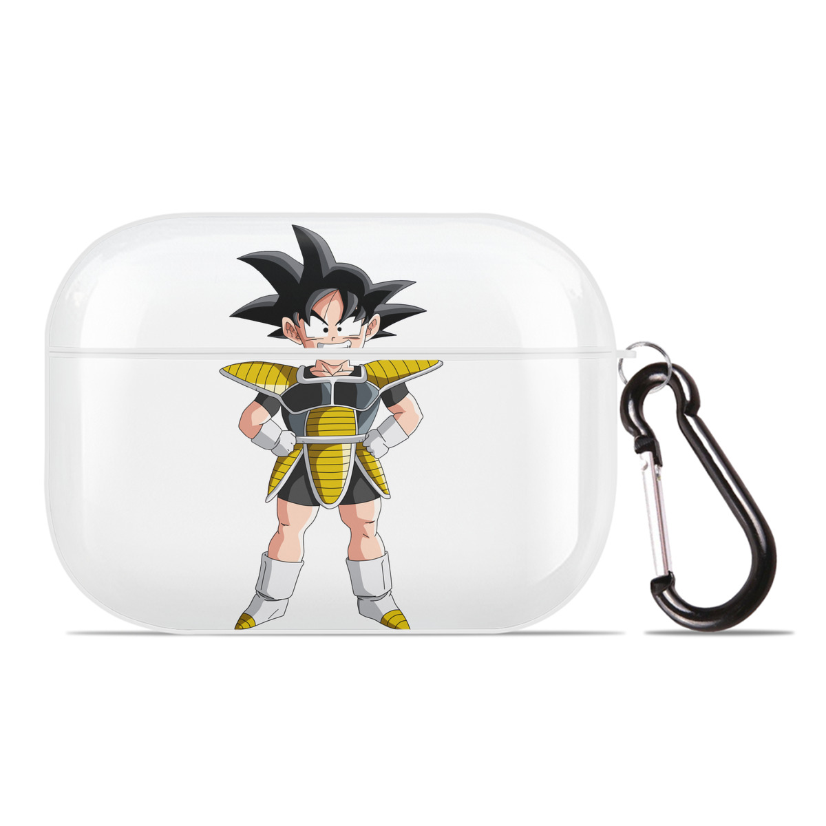 （画像用） ドラゴンボール 孫悟空（そん ごくう）Son Goku カカロット DRAGON BALL Kakarotto 【AirPods Pro用】ハードシェル保護ケース 耐衝撃・防指紋・カラビナ付き商品仕様