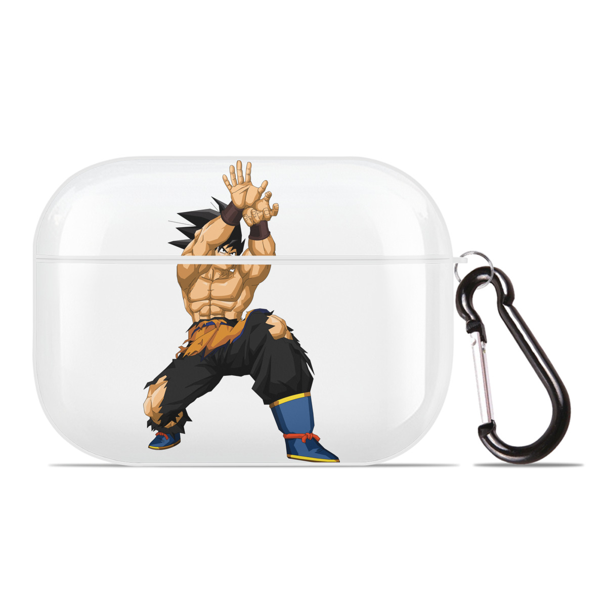 （画像用） ドラゴンボール 孫悟空（そん ごくう）Son Goku カカロット DRAGON BALL Kakarotto 【AirPods Pro用】ハードシェル保護ケース 耐衝撃・防指紋・カラビナ付き商品仕様