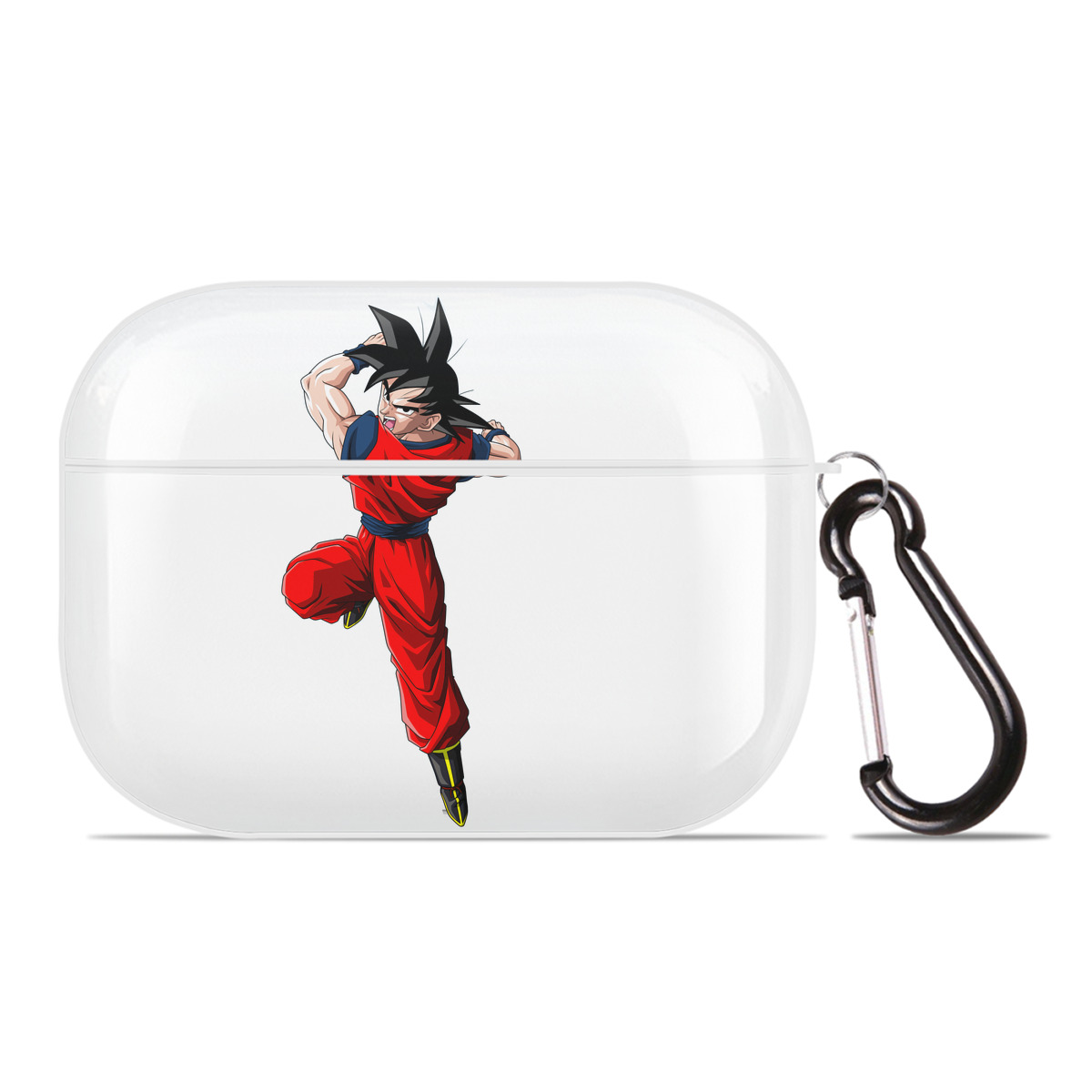 （画像用） ドラゴンボール 孫悟空（そん ごくう）Son Goku カカロット DRAGON BALL Kakarotto 【AirPods Pro用】ハードシェル保護ケース 耐衝撃・防指紋・カラビナ付き商品仕様