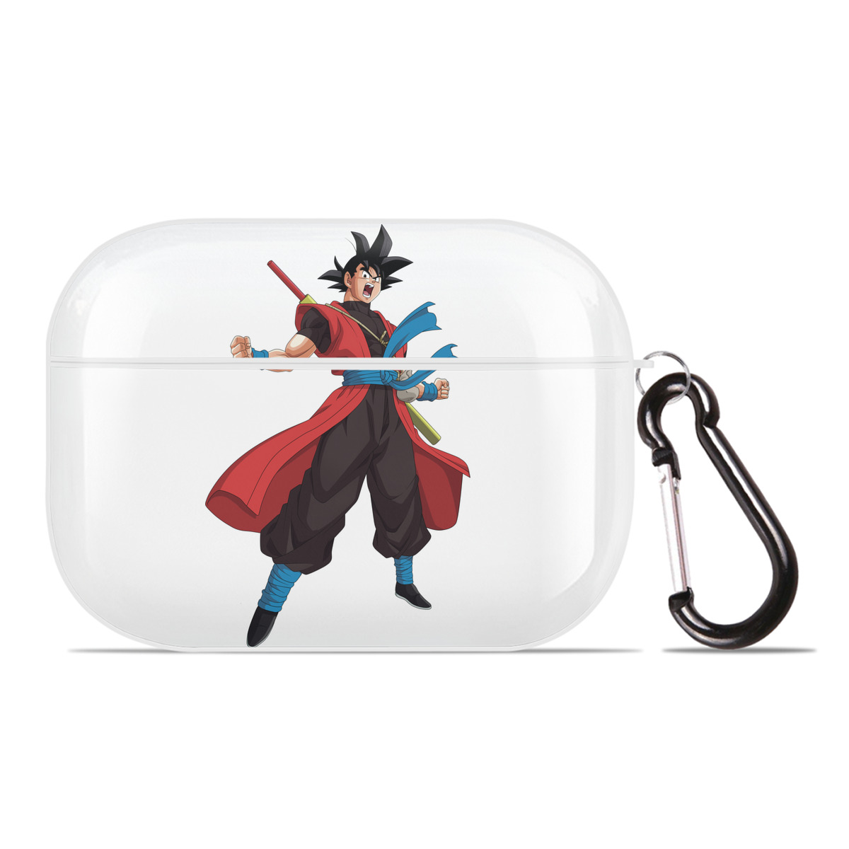 （画像用） ドラゴンボール 孫悟空（そん ごくう）Son Goku カカロット DRAGON BALL Kakarotto 【AirPods Pro用】ハードシェル保護ケース 耐衝撃・防指紋・カラビナ付き商品仕様