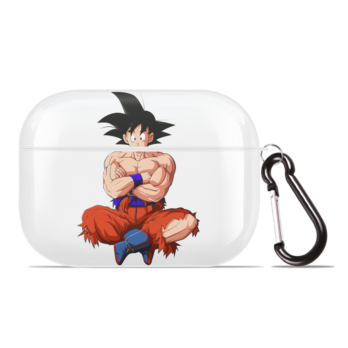 （画像用） ドラゴンボール 孫悟空（そん ごくう）Son Goku カカロット DRAGON BALL Kakarotto 【AirPods Pro用】ハードシェル保護ケース 耐衝撃・防指紋・カラビナ付き商品仕様