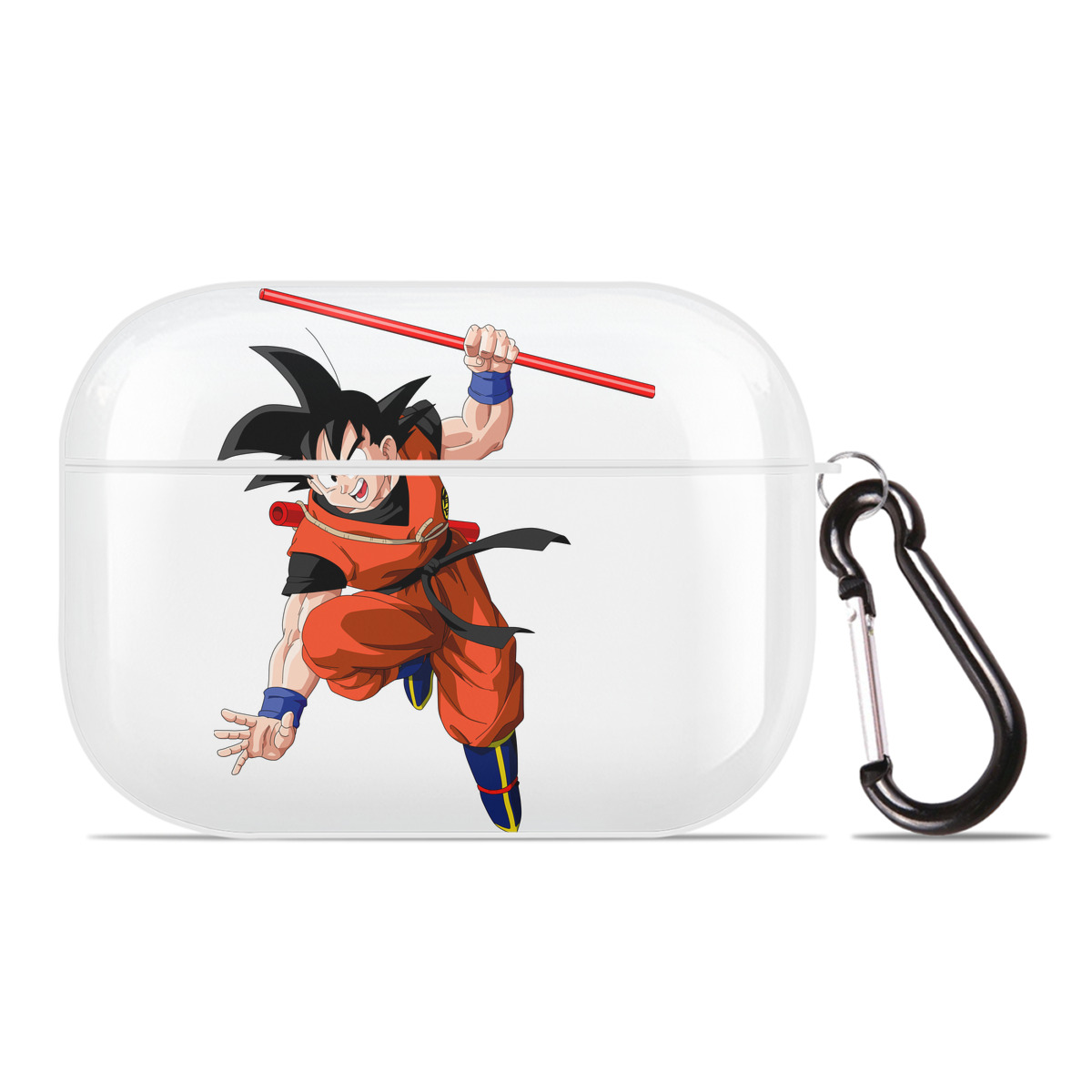 （画像用） ドラゴンボール 孫悟空（そん ごくう）Son Goku カカロット DRAGON BALL Kakarotto 【AirPods Pro用】ハードシェル保護ケース 耐衝撃・防指紋・カラビナ付き商品仕様