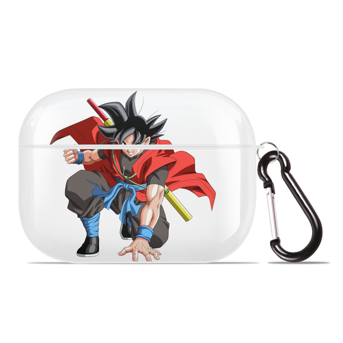 （画像用） ドラゴンボール 孫悟空（そん ごくう）Son Goku カカロット DRAGON BALL Kakarotto 【AirPods Pro用】ハードシェル保護ケース 耐衝撃・防指紋・カラビナ付き商品仕様