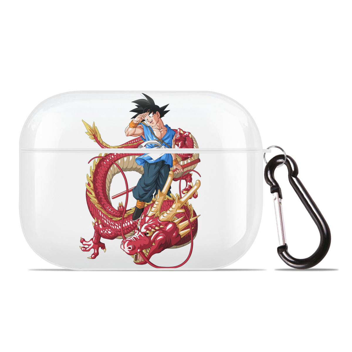 （画像用） ドラゴンボール 孫悟空（そん ごくう）Son Goku カカロット DRAGON BALL Kakarotto 【AirPods Pro用】ハードシェル保護ケース 耐衝撃・防指紋・カラビナ付き商品仕様
