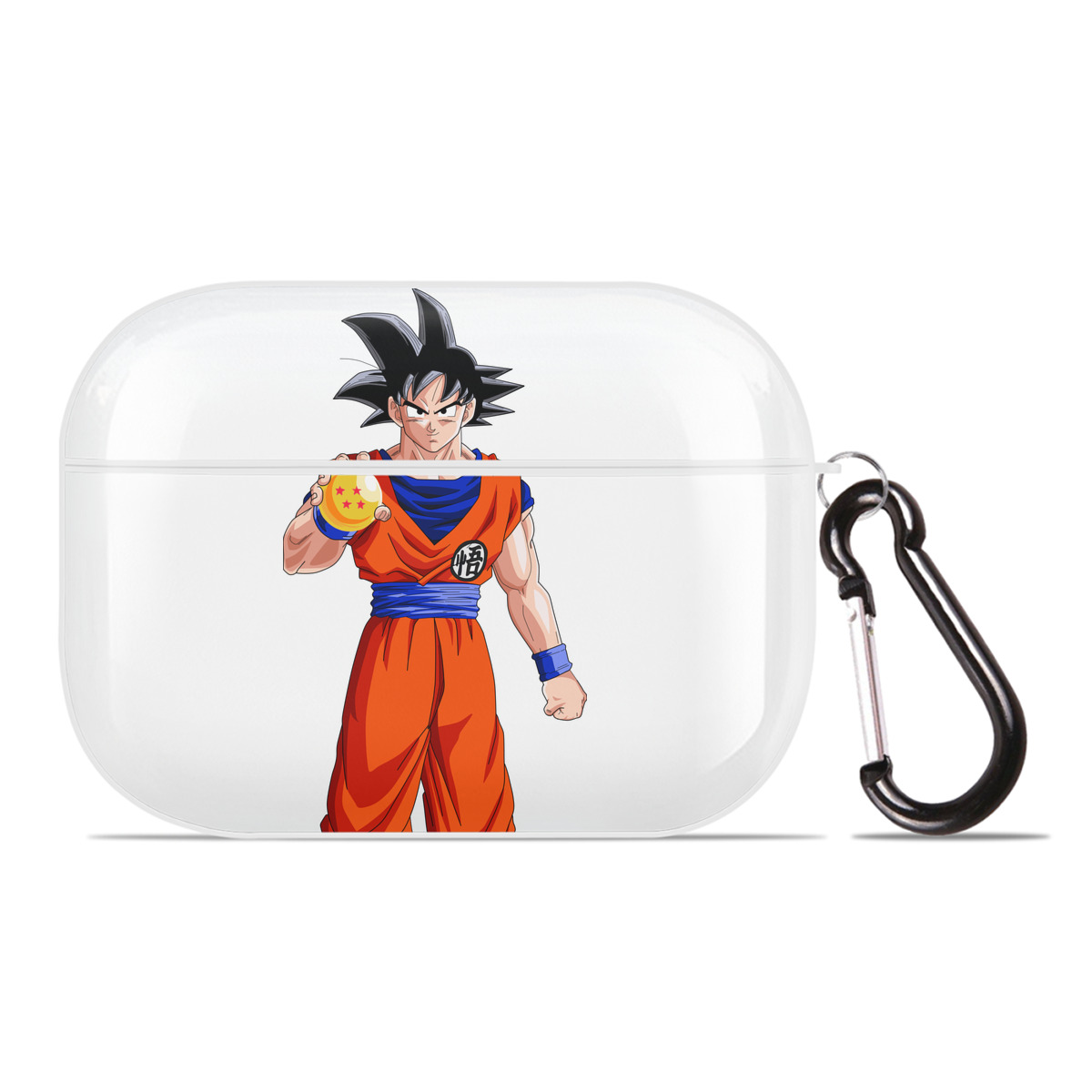 （画像用） ドラゴンボール 孫悟空（そん ごくう）Son Goku カカロット DRAGON BALL Kakarotto 【AirPods Pro用】ハードシェル保護ケース 耐衝撃・防指紋・カラビナ付き商品仕様