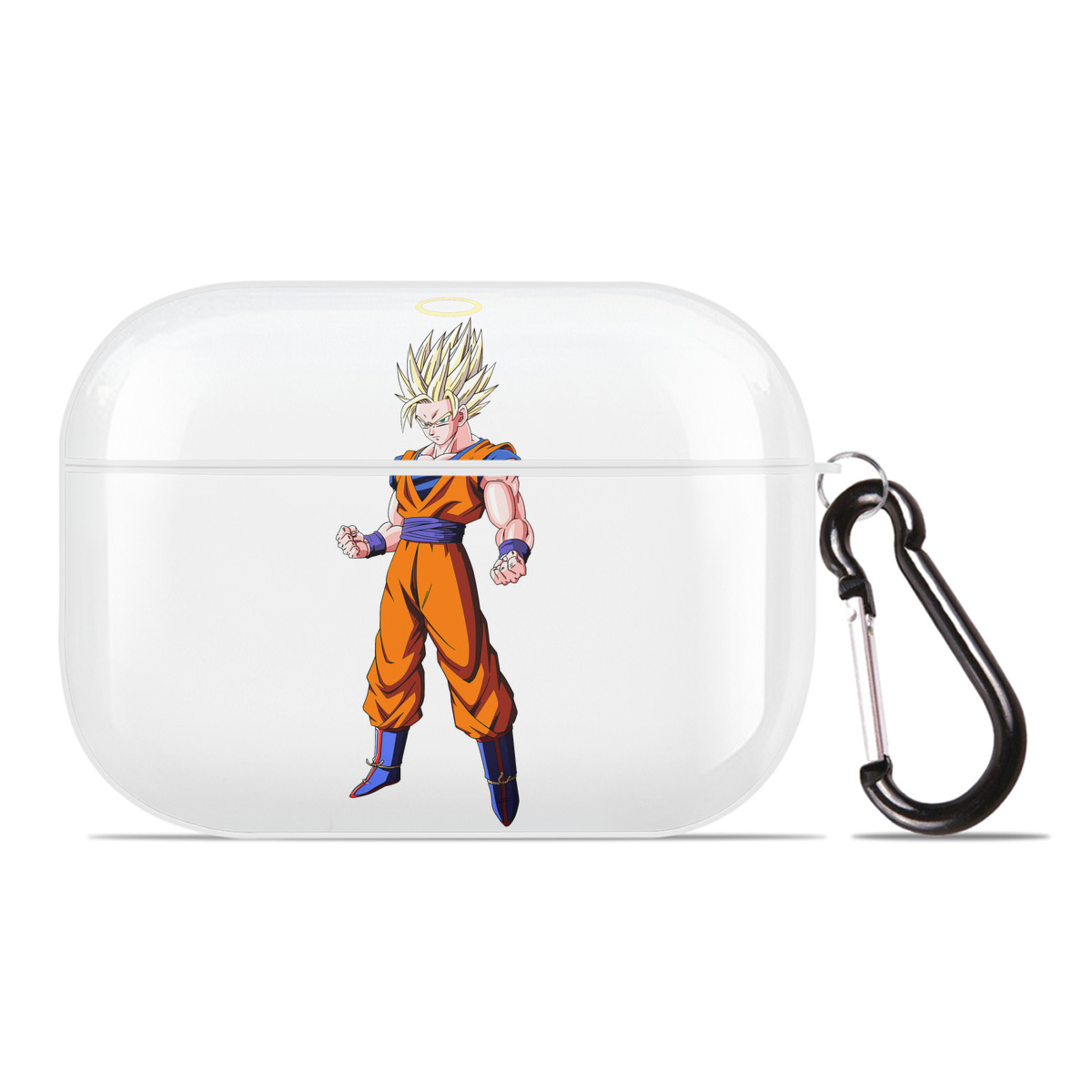 （画像用） ドラゴンボール 孫悟空（そん ごくう）Son Goku カカロット DRAGON BALL Kakarotto 【AirPods Pro用】ハードシェル保護ケース 耐衝撃・防指紋・カラビナ付き商品仕様