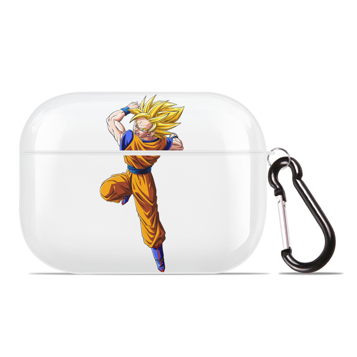（画像用） ドラゴンボール 孫悟空（そん ごくう）Son Goku カカロット DRAGON BALL Kakarotto 【AirPods Pro用】ハードシェル保護ケース 耐衝撃・防指紋・カラビナ付き商品仕様