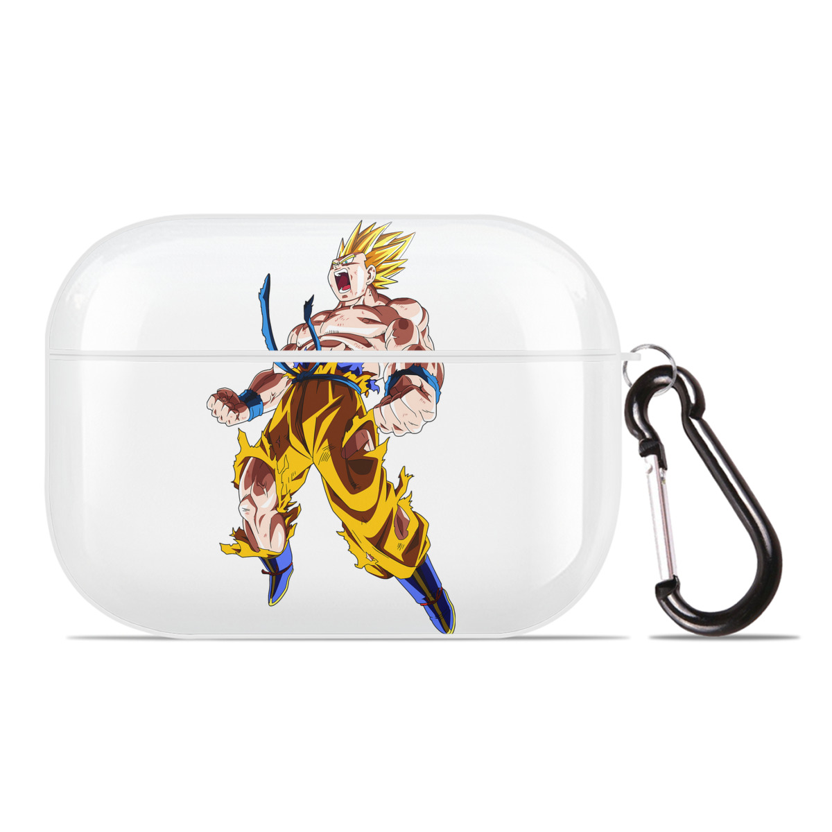 （画像用） ドラゴンボール 孫悟空（そん ごくう）Son Goku カカロット DRAGON BALL Kakarotto 【AirPods Pro用】ハードシェル保護ケース 耐衝撃・防指紋・カラビナ付き商品仕様