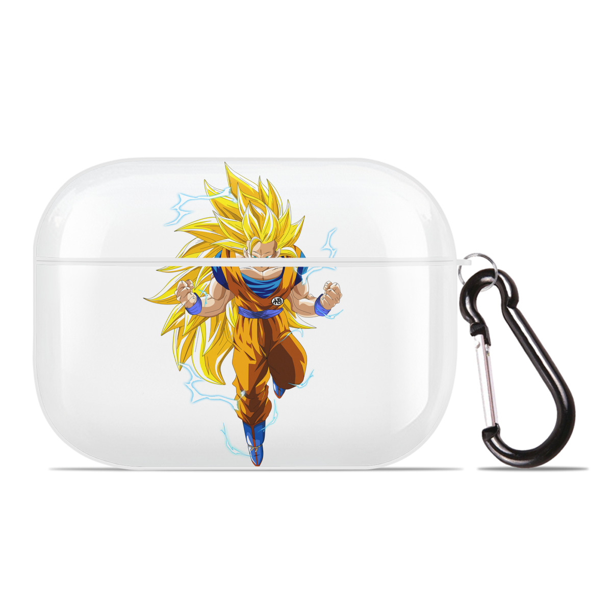 （画像用） ドラゴンボール 孫悟空（そん ごくう）Son Goku カカロット DRAGON BALL Kakarotto 【AirPods Pro用】ハードシェル保護ケース 耐衝撃・防指紋・カラビナ付き商品仕様