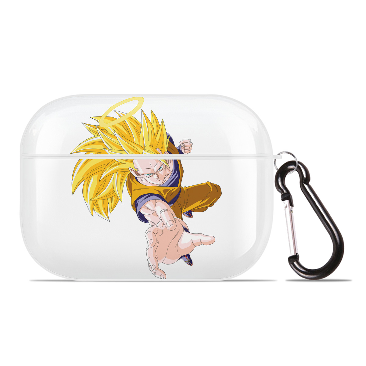 （画像用） ドラゴンボール 孫悟空（そん ごくう）Son Goku カカロット DRAGON BALL Kakarotto 【AirPods Pro用】ハードシェル保護ケース 耐衝撃・防指紋・カラビナ付き商品仕様