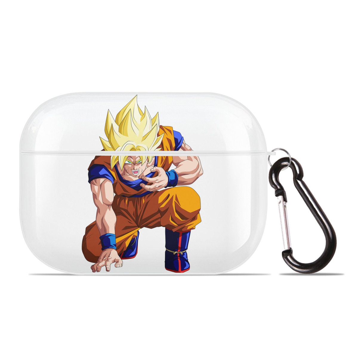 （画像用） ドラゴンボール 孫悟空（そん ごくう）Son Goku カカロット DRAGON BALL Kakarotto 【AirPods Pro用】ハードシェル保護ケース 耐衝撃・防指紋・カラビナ付き商品仕様