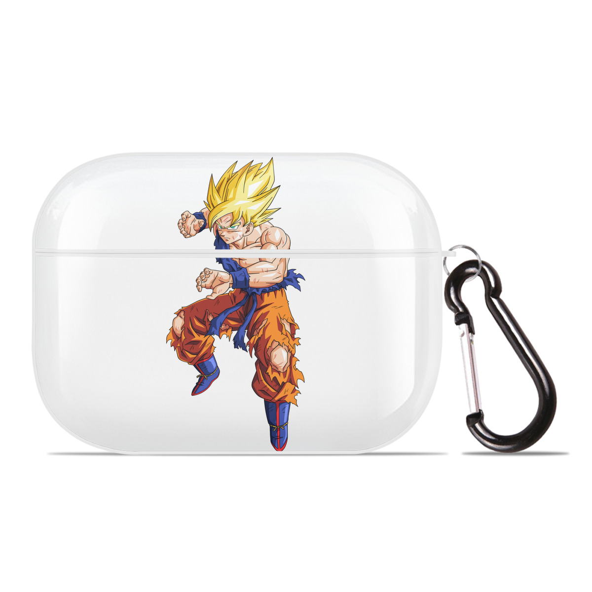（画像用） ドラゴンボール 孫悟空（そん ごくう）Son Goku カカロット DRAGON BALL Kakarotto 【AirPods Pro用】ハードシェル保護ケース 耐衝撃・防指紋・カラビナ付き商品仕様