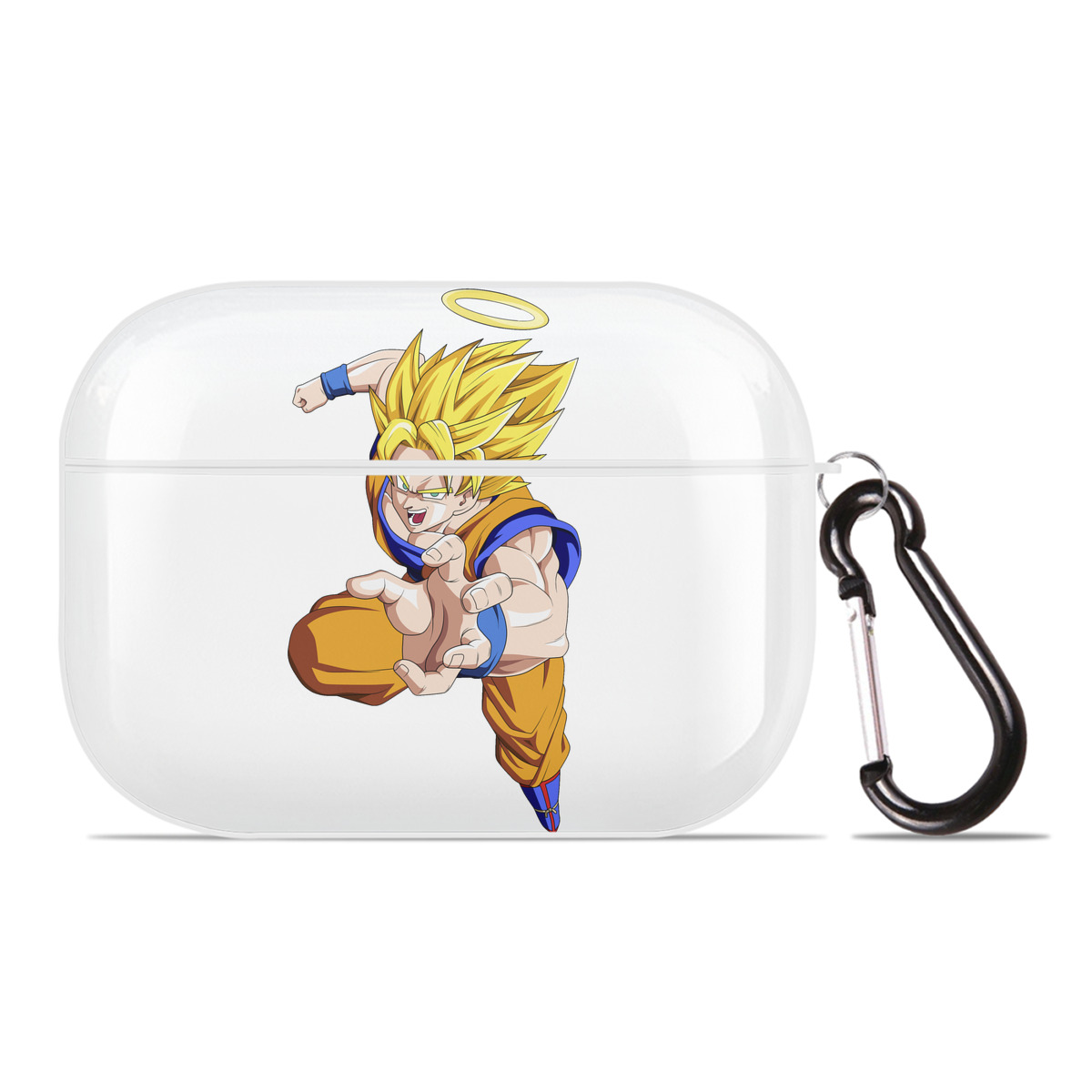 （画像用） ドラゴンボール 孫悟空（そん ごくう）Son Goku カカロット DRAGON BALL Kakarotto 【AirPods Pro用】ハードシェル保護ケース 耐衝撃・防指紋・カラビナ付き商品仕様