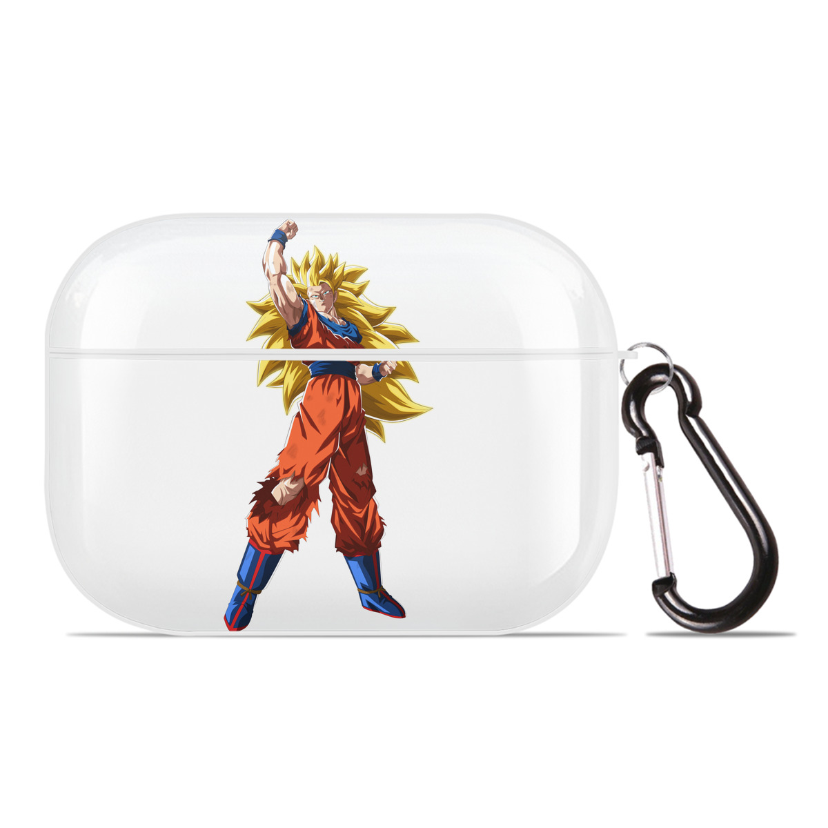 （画像用） ドラゴンボール 孫悟空（そん ごくう）Son Goku カカロット DRAGON BALL Kakarotto 【AirPods Pro用】ハードシェル保護ケース 耐衝撃・防指紋・カラビナ付き商品仕様