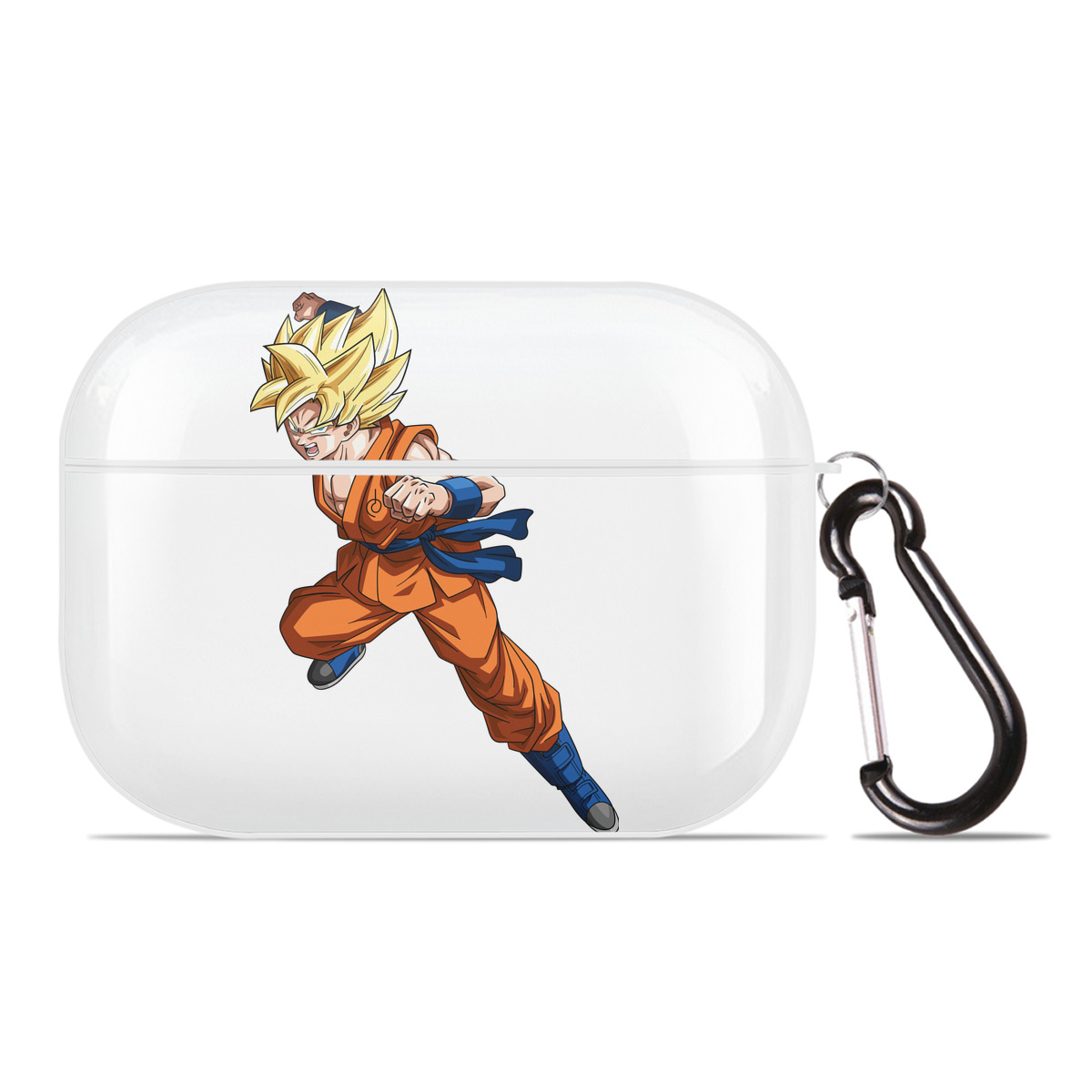 （画像用） ドラゴンボール 孫悟空（そん ごくう）Son Goku カカロット DRAGON BALL Kakarotto 【AirPods Pro用】ハードシェル保護ケース 耐衝撃・防指紋・カラビナ付き商品仕様