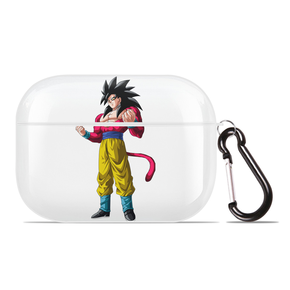 （画像用） ドラゴンボール 孫悟空（そん ごくう）Son Goku カカロット DRAGON BALL Kakarotto 【AirPods Pro用】ハードシェル保護ケース 耐衝撃・防指紋・カラビナ付き商品仕様