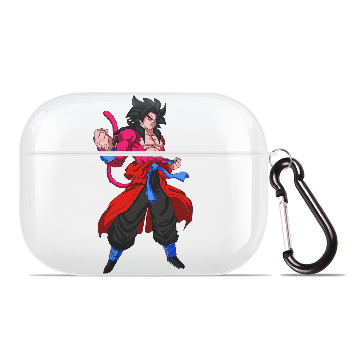 （画像用） ドラゴンボール 孫悟空（そん ごくう）Son Goku カカロット DRAGON BALL Kakarotto 【AirPods Pro用】ハードシェル保護ケース 耐衝撃・防指紋・カラビナ付き商品仕様