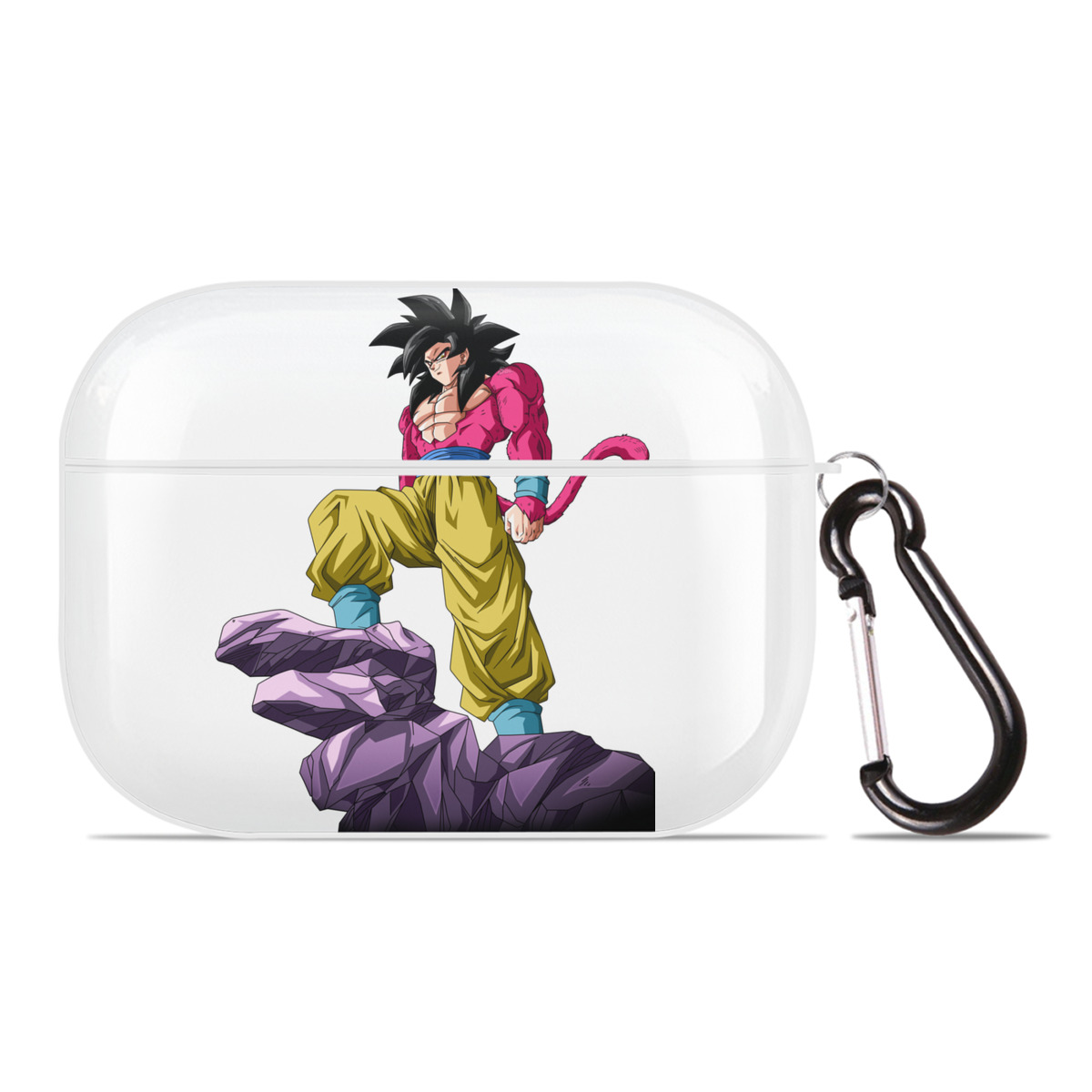 （画像用） ドラゴンボール 孫悟空（そん ごくう）Son Goku カカロット DRAGON BALL Kakarotto 【AirPods Pro用】ハードシェル保護ケース 耐衝撃・防指紋・カラビナ付き商品仕様