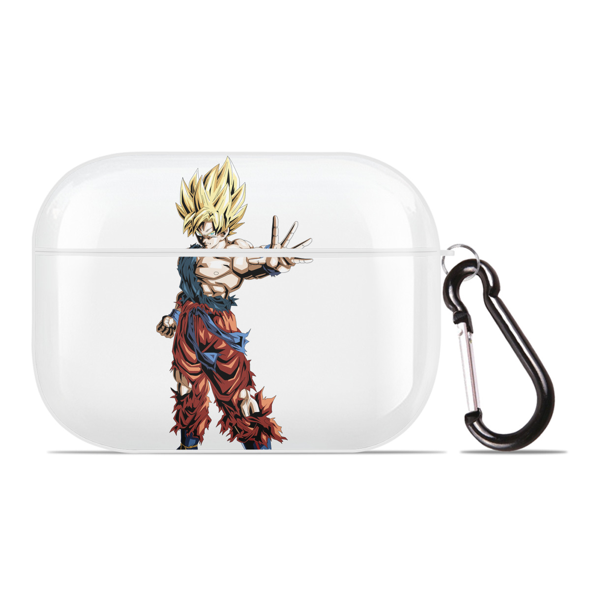（画像用） ドラゴンボール 孫悟空（そん ごくう）Son Goku カカロット DRAGON BALL Kakarotto 【AirPods Pro用】ハードシェル保護ケース 耐衝撃・防指紋・カラビナ付き商品仕様