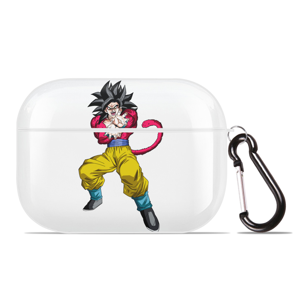（画像用） ドラゴンボール 孫悟空（そん ごくう）Son Goku カカロット DRAGON BALL Kakarotto 【AirPods Pro用】ハードシェル保護ケース 耐衝撃・防指紋・カラビナ付き商品仕様